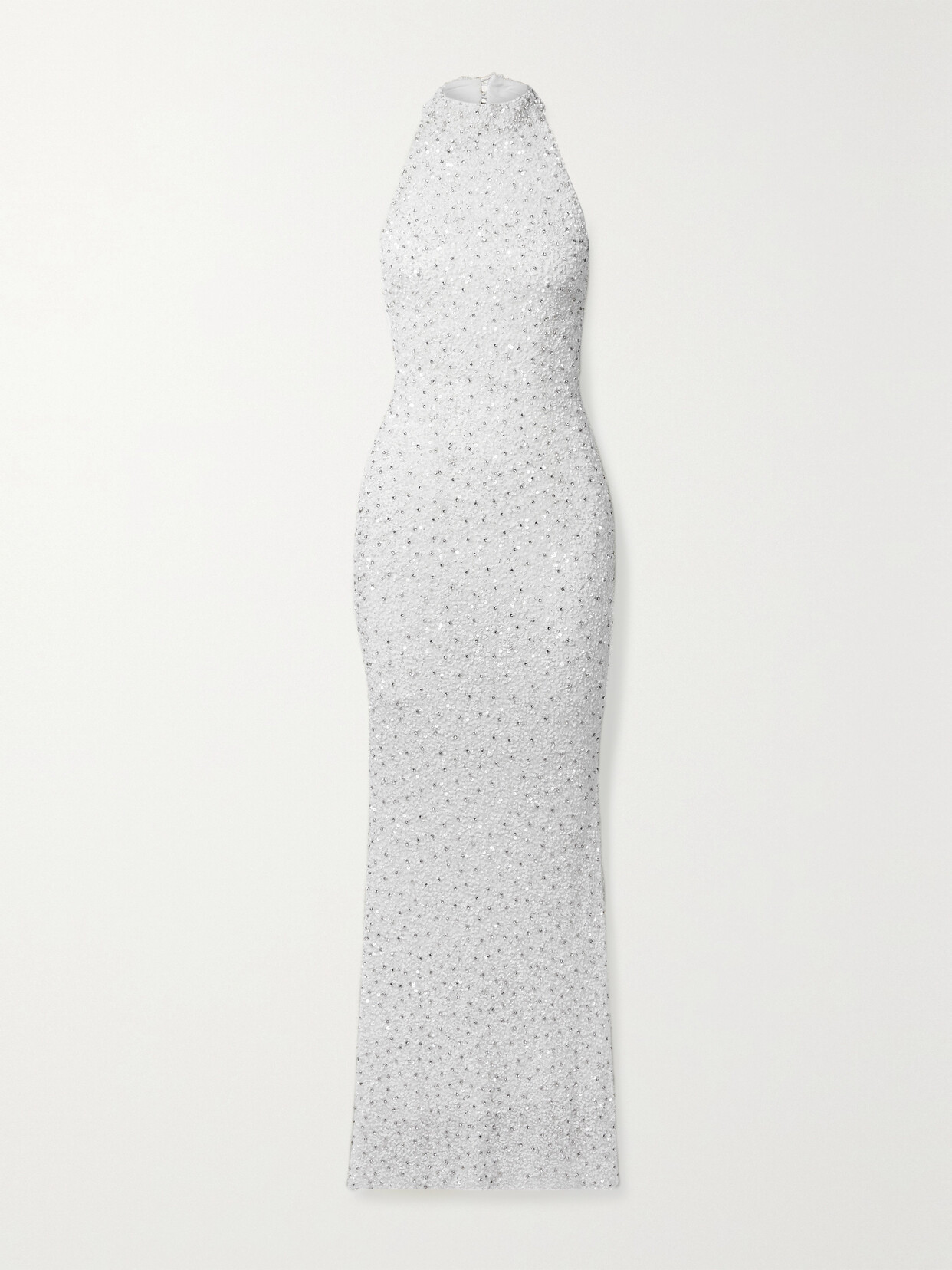 retrofête olivia embellished tulle halterneck gown