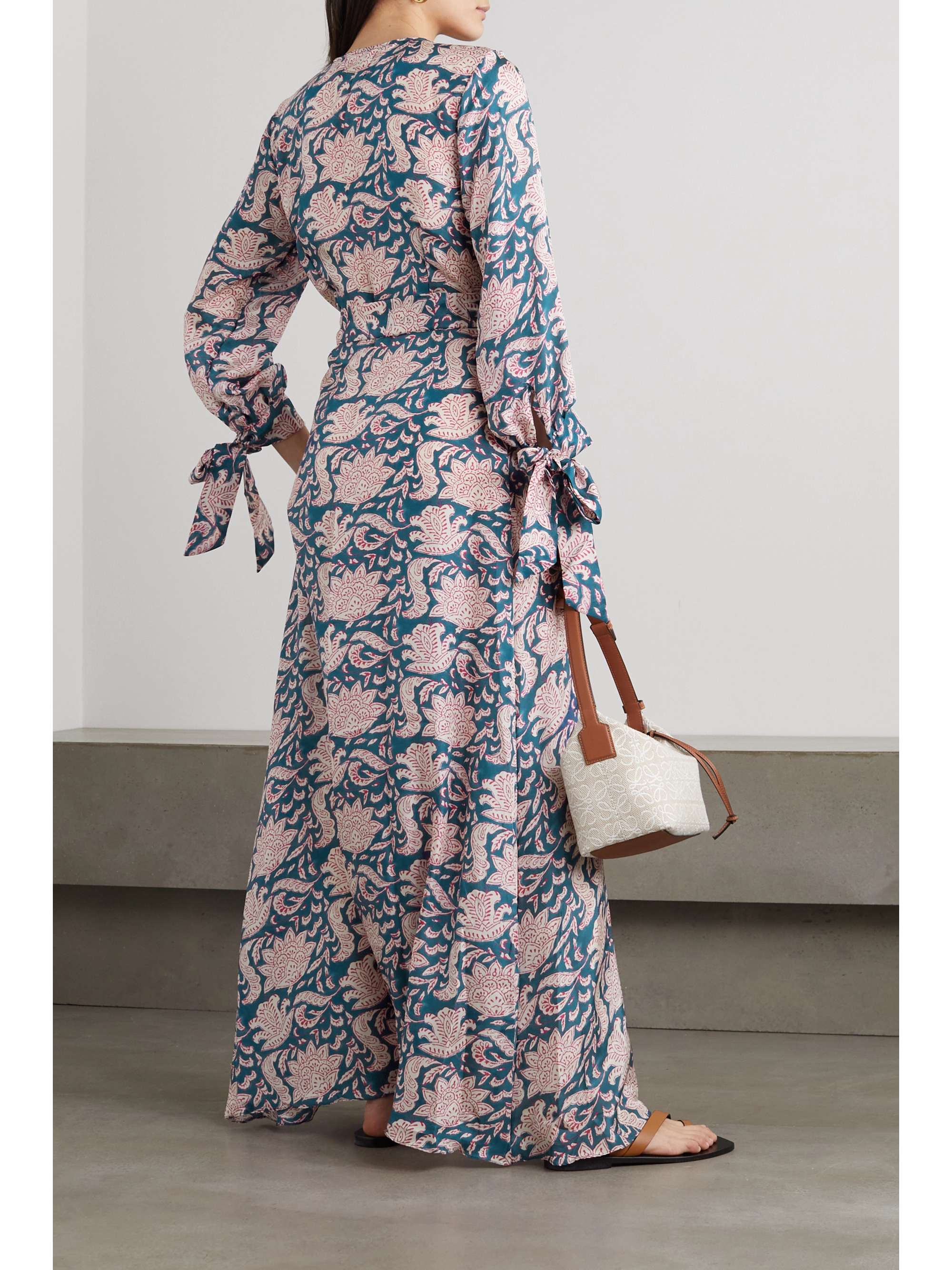 HANNAH ARTWEAR Luna floralprint silkvoile wrap dress NETAPORTER