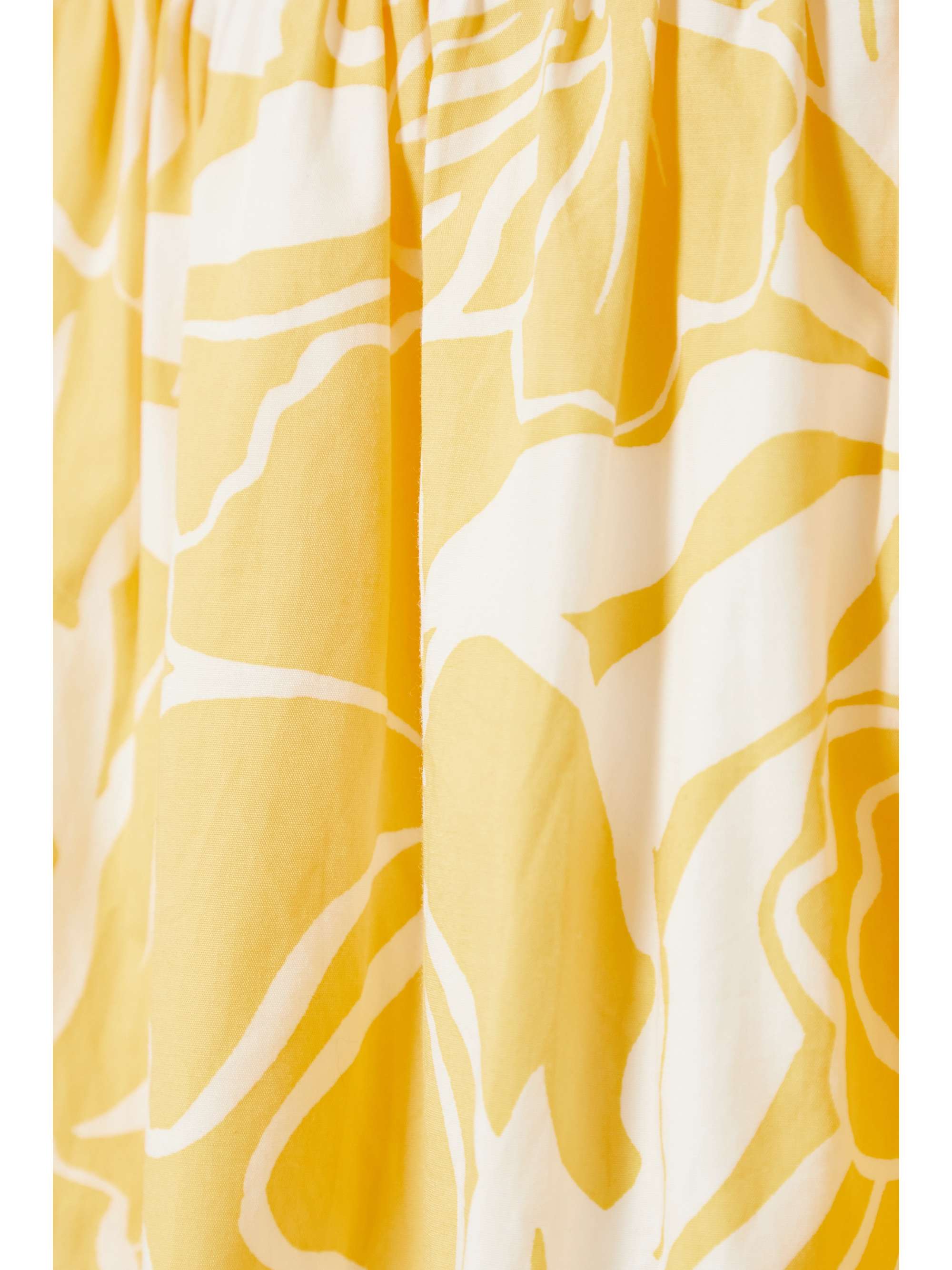 FAITHFULL + NET SUSTAIN Kiera shirred floral-print cotton-poplin midi skirt