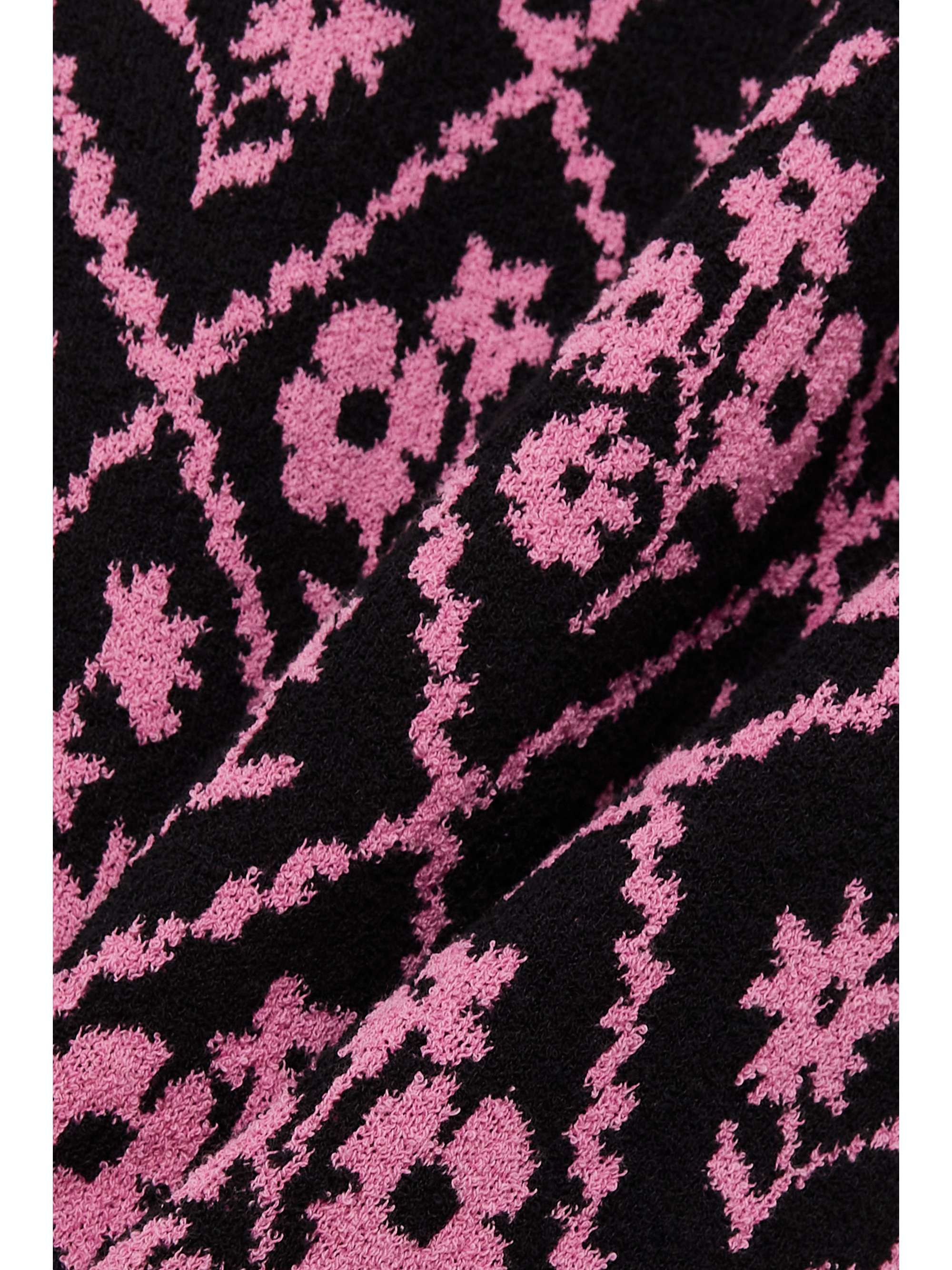 CORMIO Marcella intarsia cotton-blend terry mini dress