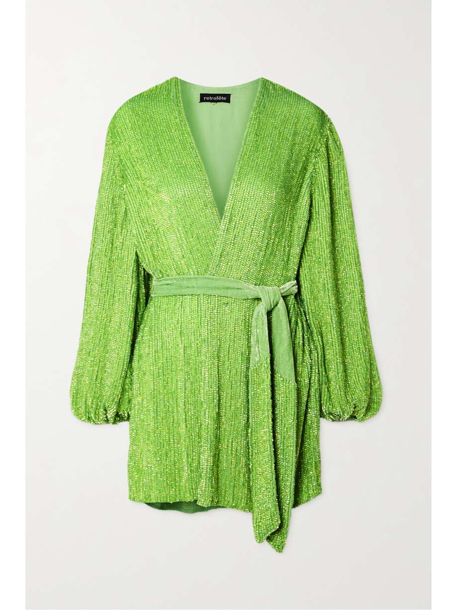 Lime Green Sequin Mini