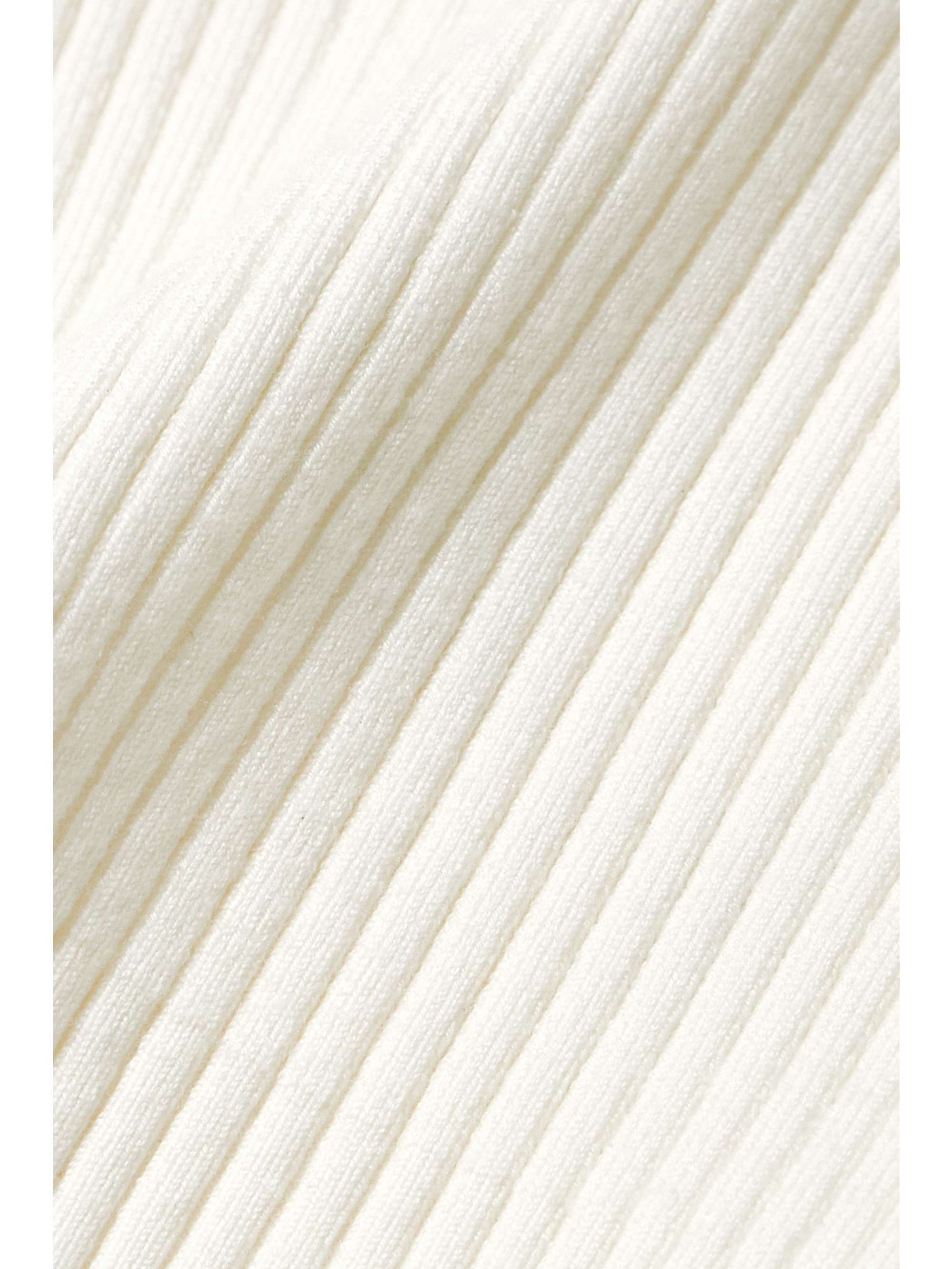 CHLOÉ Strapless cropped ribbed wool-blend top