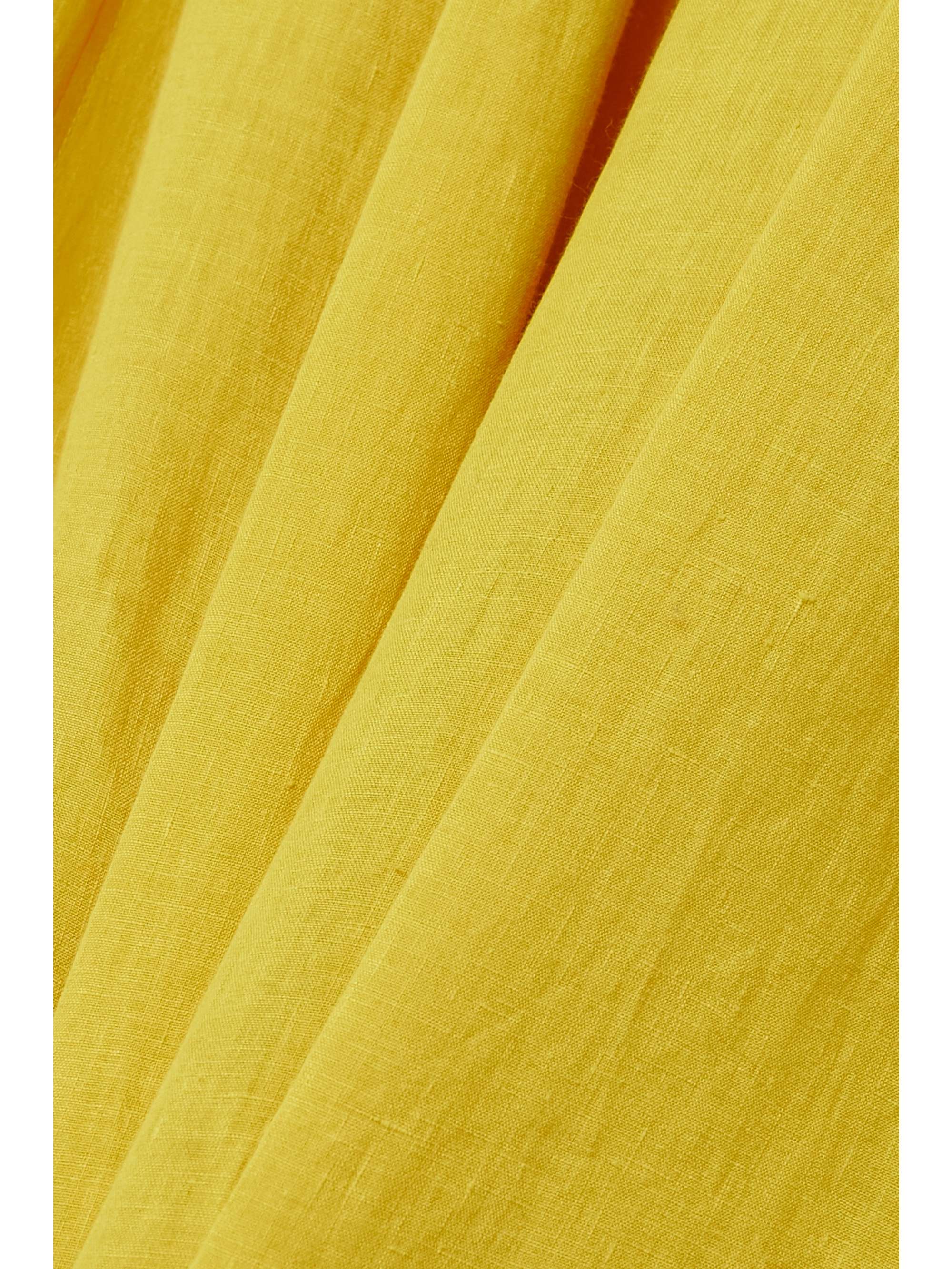 CHLOÉ Pleated linen maxi skirt