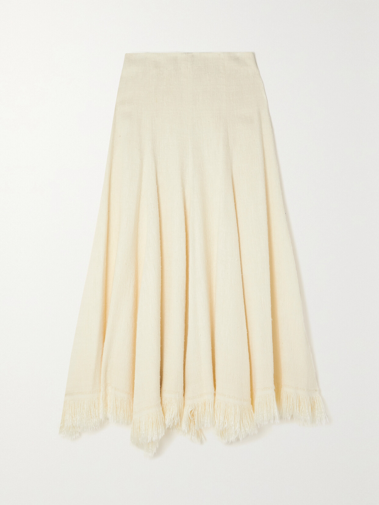 Claire Velvet Pleated Maxi Skirt - Pine
