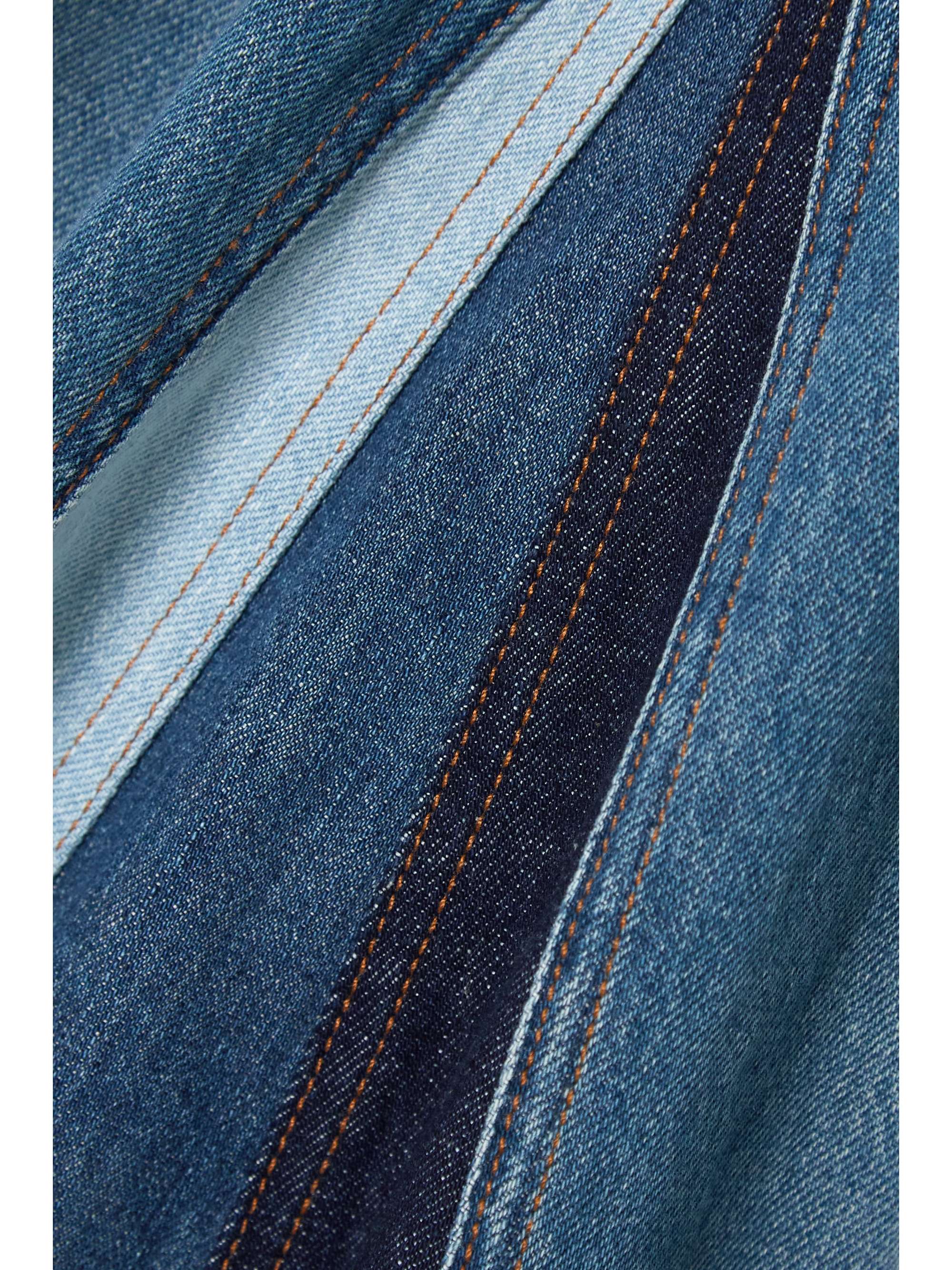 CHLOÉ Paneled organic denim maxi skirt