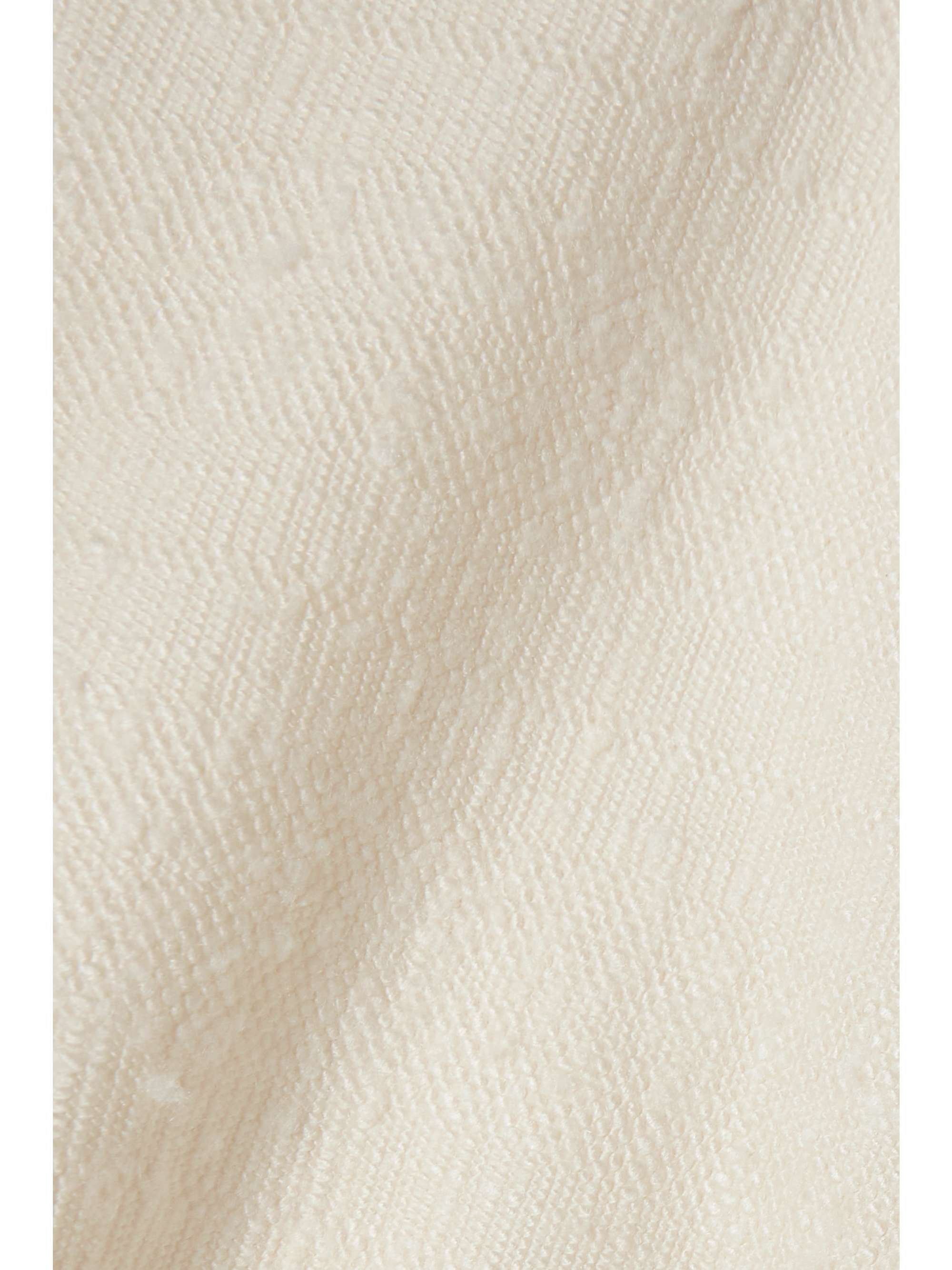 CHLOÉ Cropped embellished fringed silk top