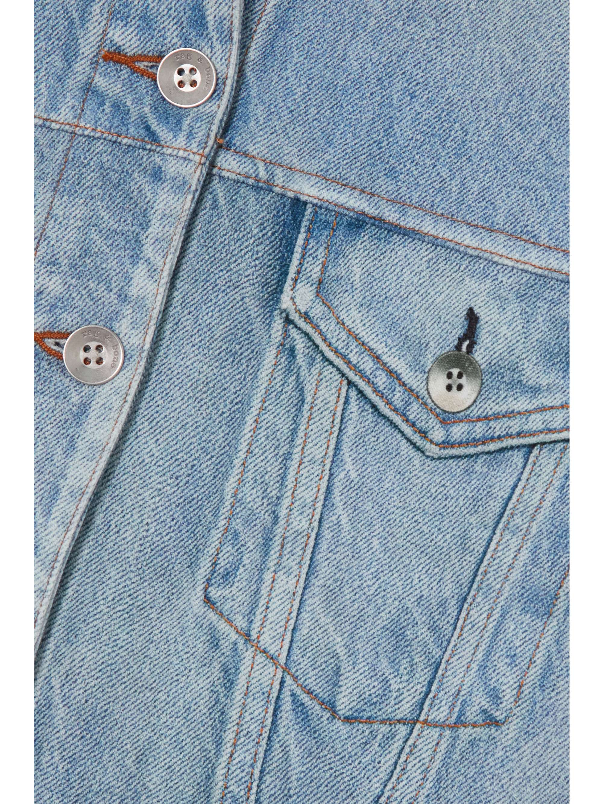 RAG & BONE Miramar cropped loopback cotton-terry jacket