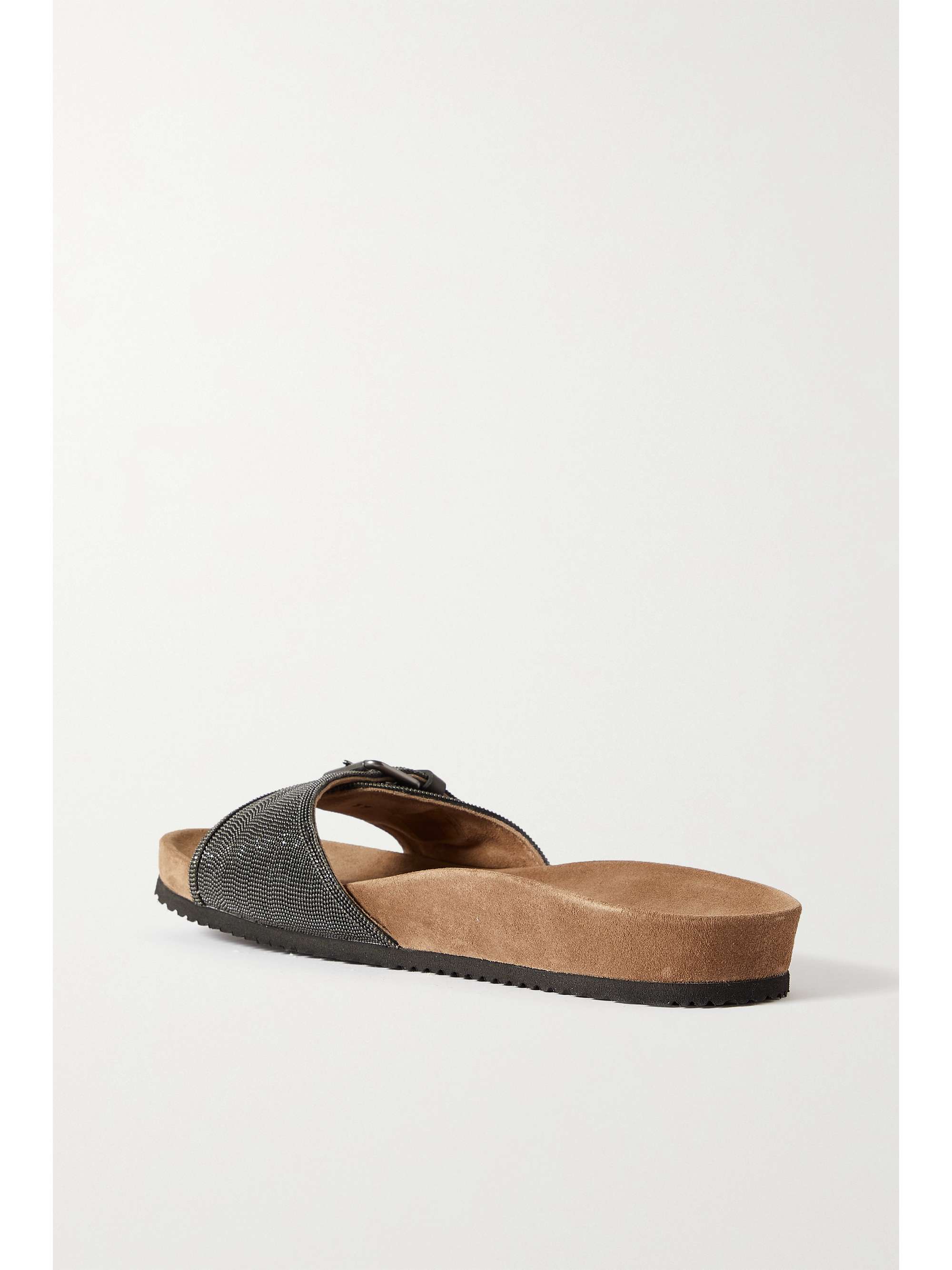 BRUNELLO CUCINELLI Glittered leather sandals