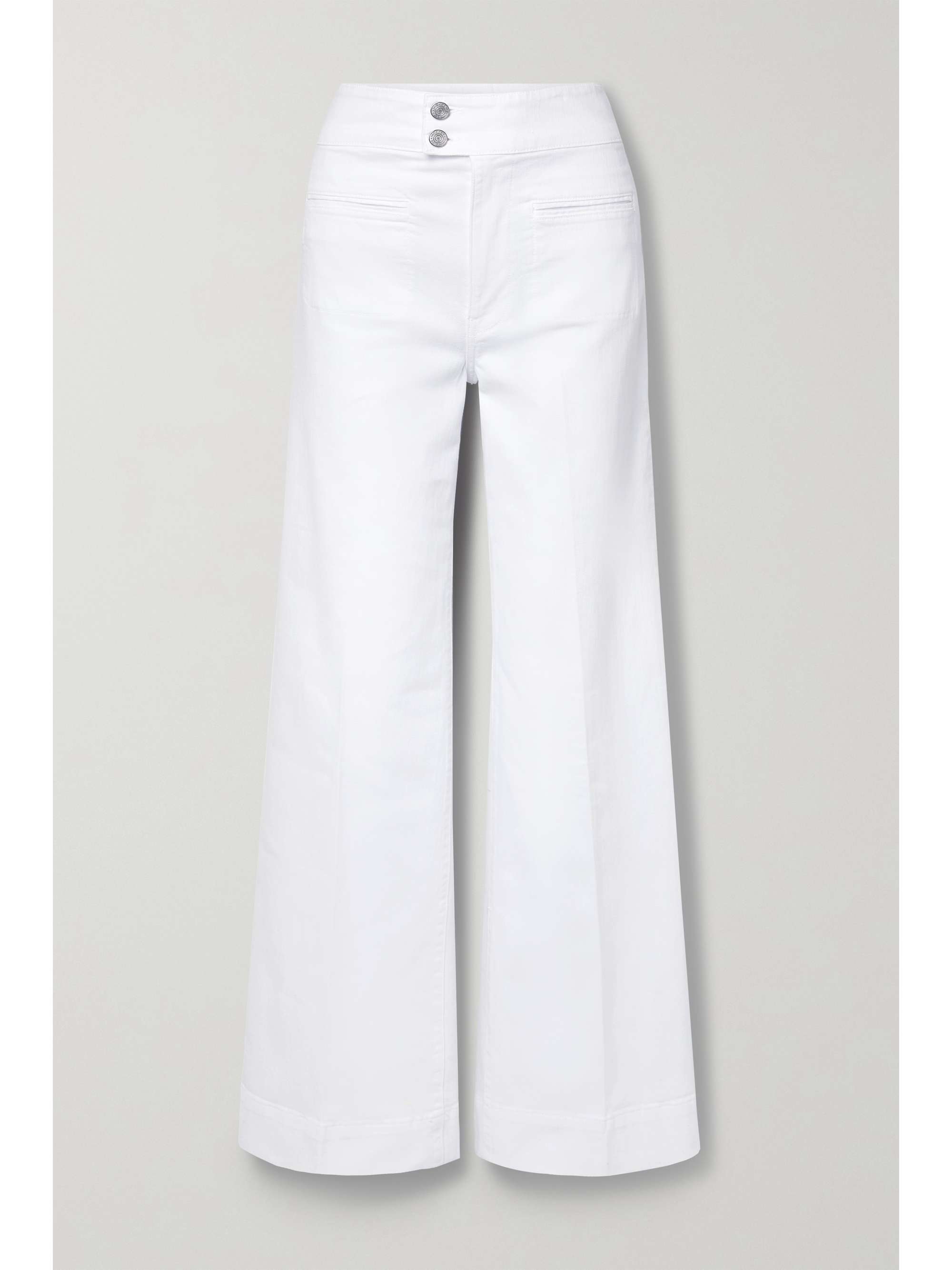 White Le Hardy high-rise wide-leg jeans 