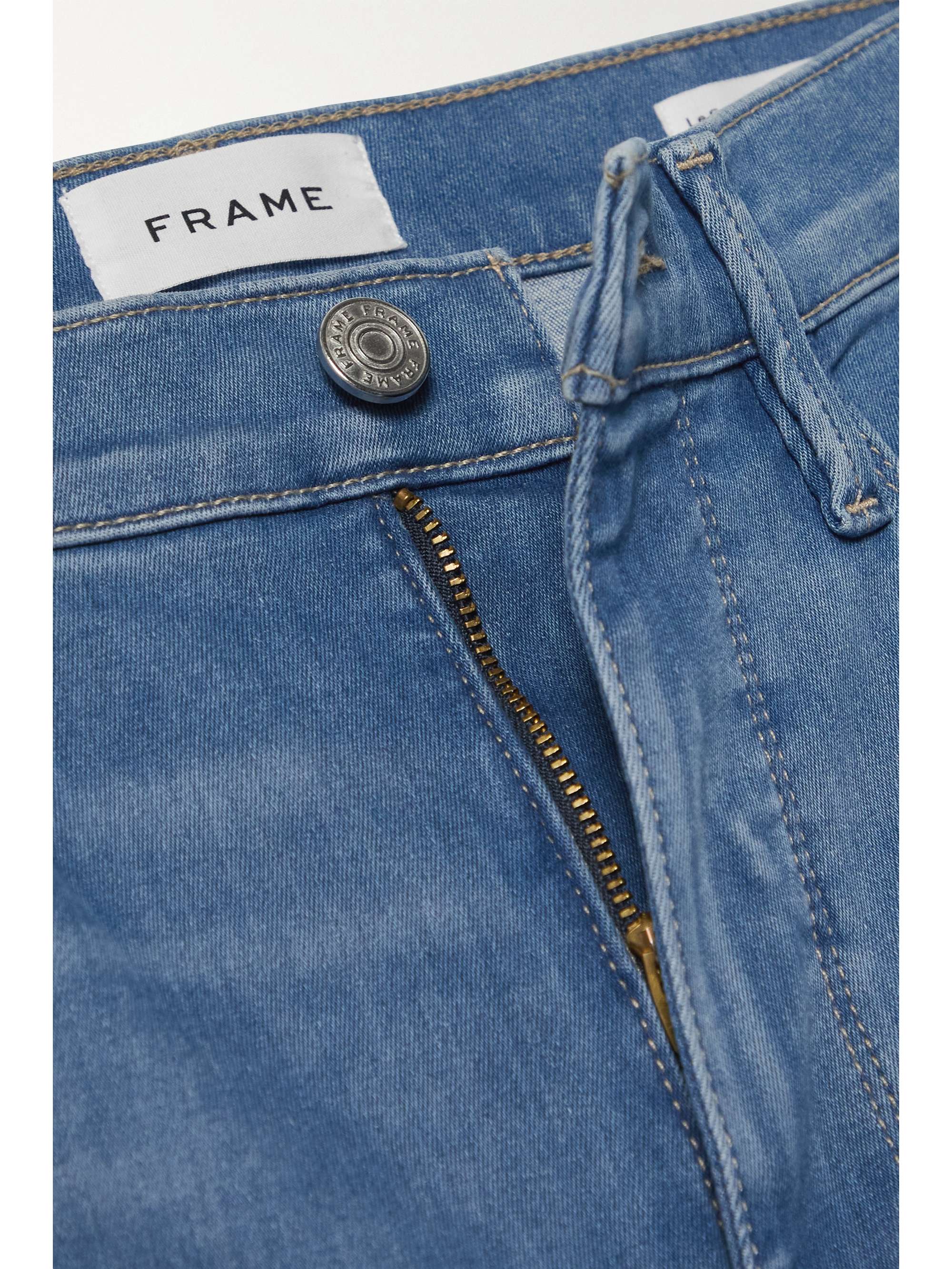 FRAME Le Sylvie 高腰窄腿牛仔裤