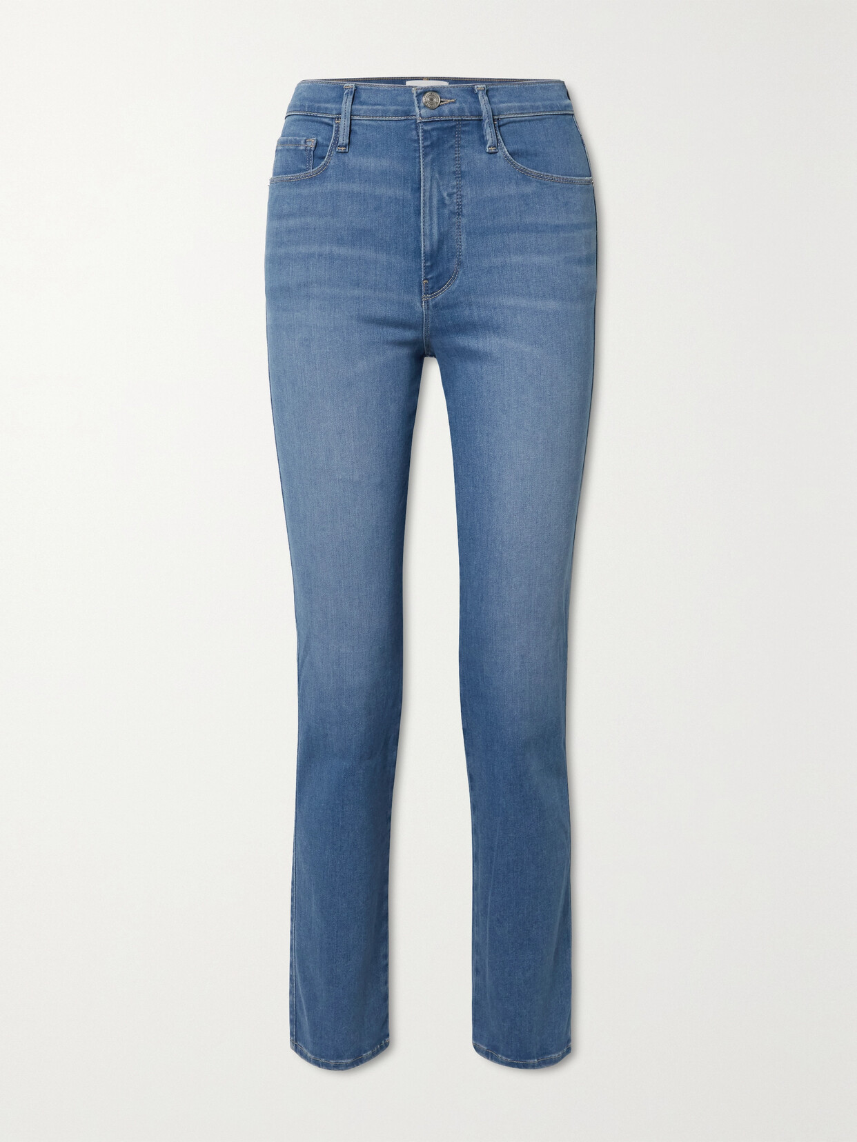 Frame Le Sylvie High-rise Slim-leg Jeans In Blue