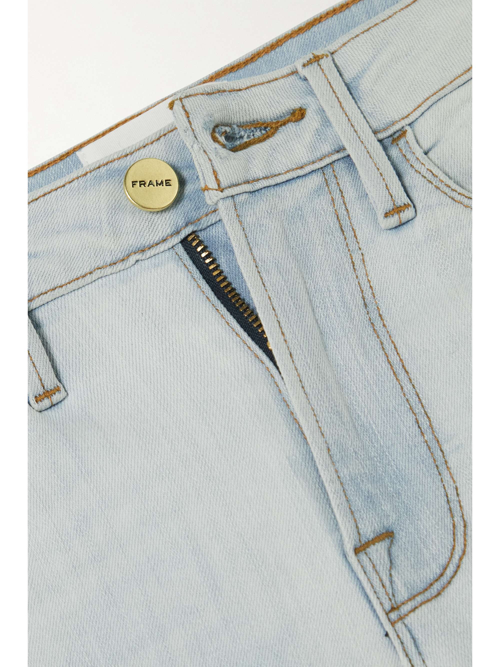 FRAME Le Crop Mini Boot Raw high-rise jeans
