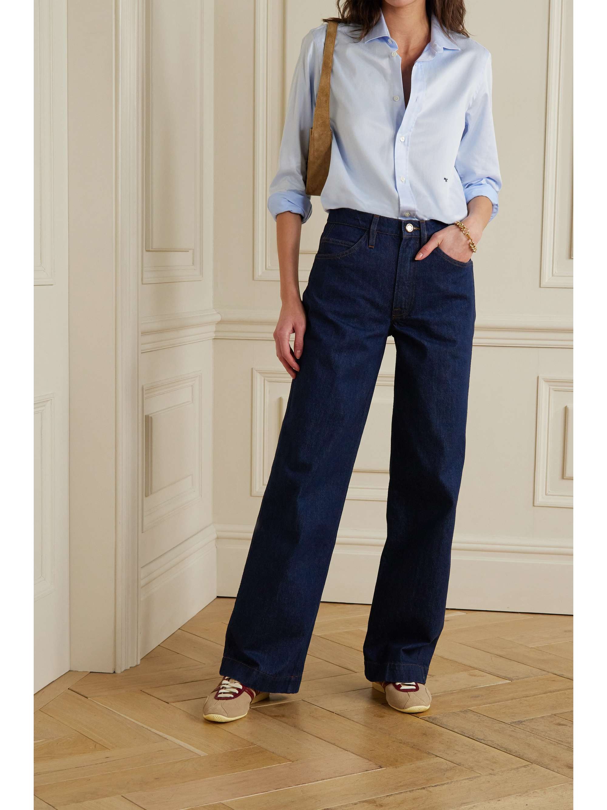 high-rise wide-leg jeans | FRAME 