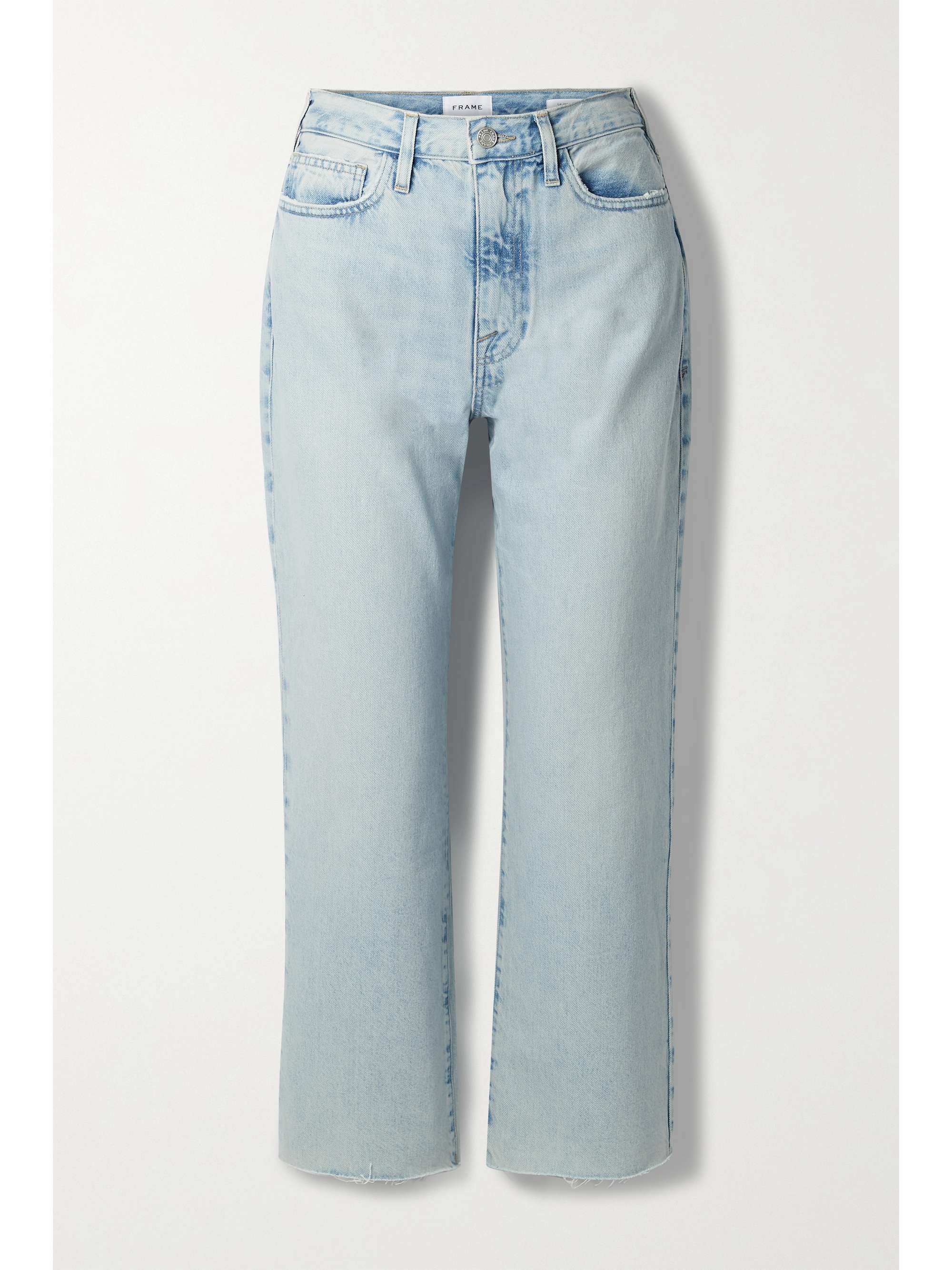 high-rise straight-leg jeans | FRAME 