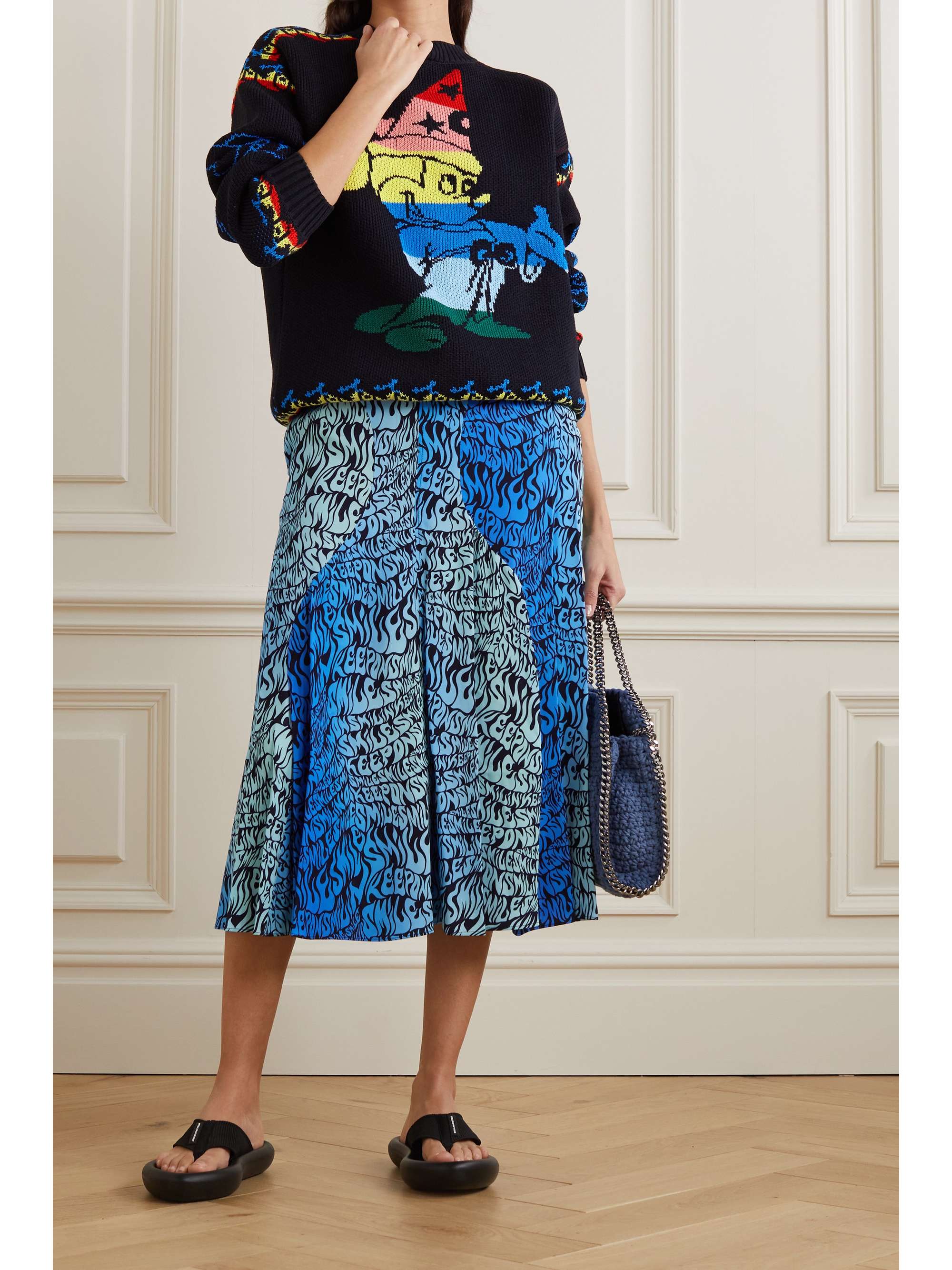 STELLA MCCARTNEY + Disney cotton-blend jacquard sweater | NET-A-PORTER