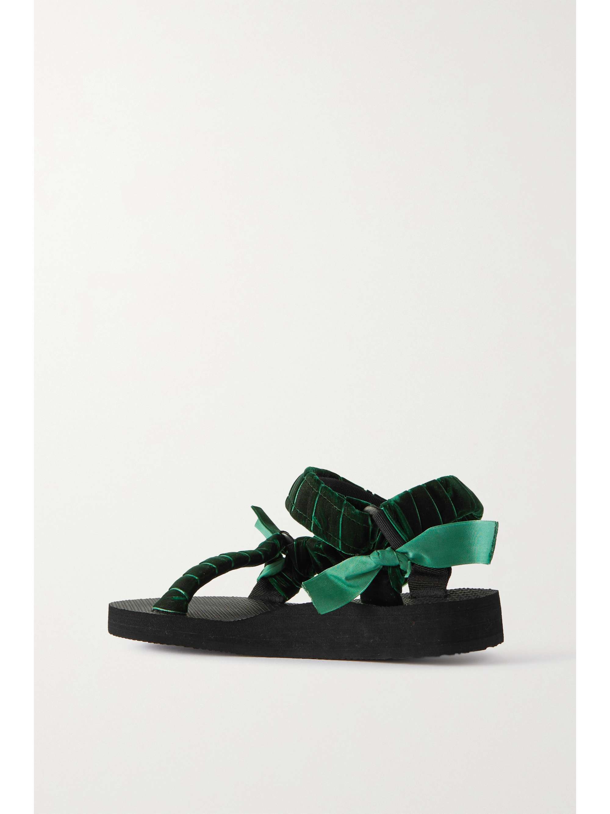 ARIZONA LOVE Trekky Sandalen aus Canvas mit Besätzen aus Samt