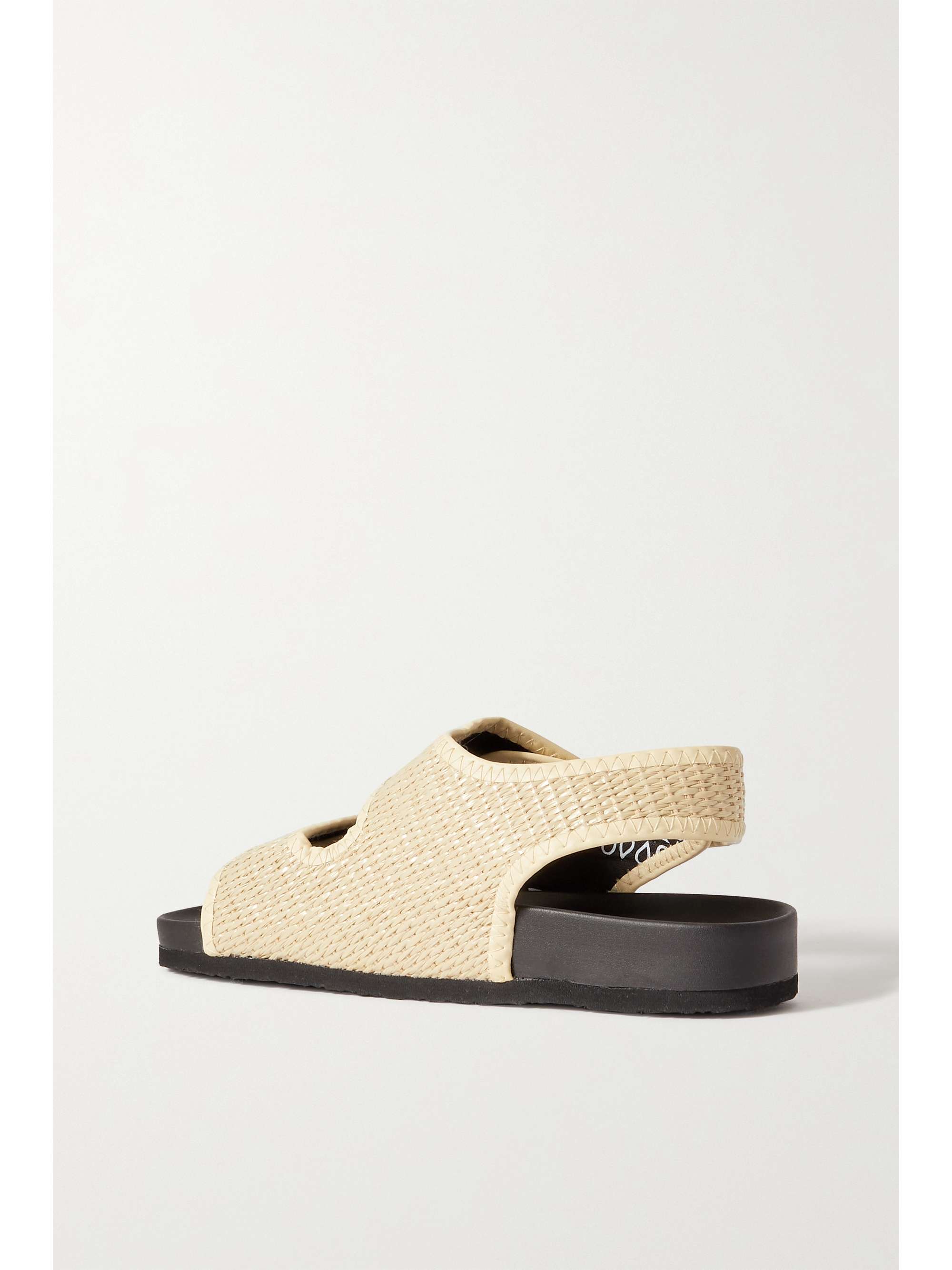 ARIZONA LOVE Striped raffia sandals