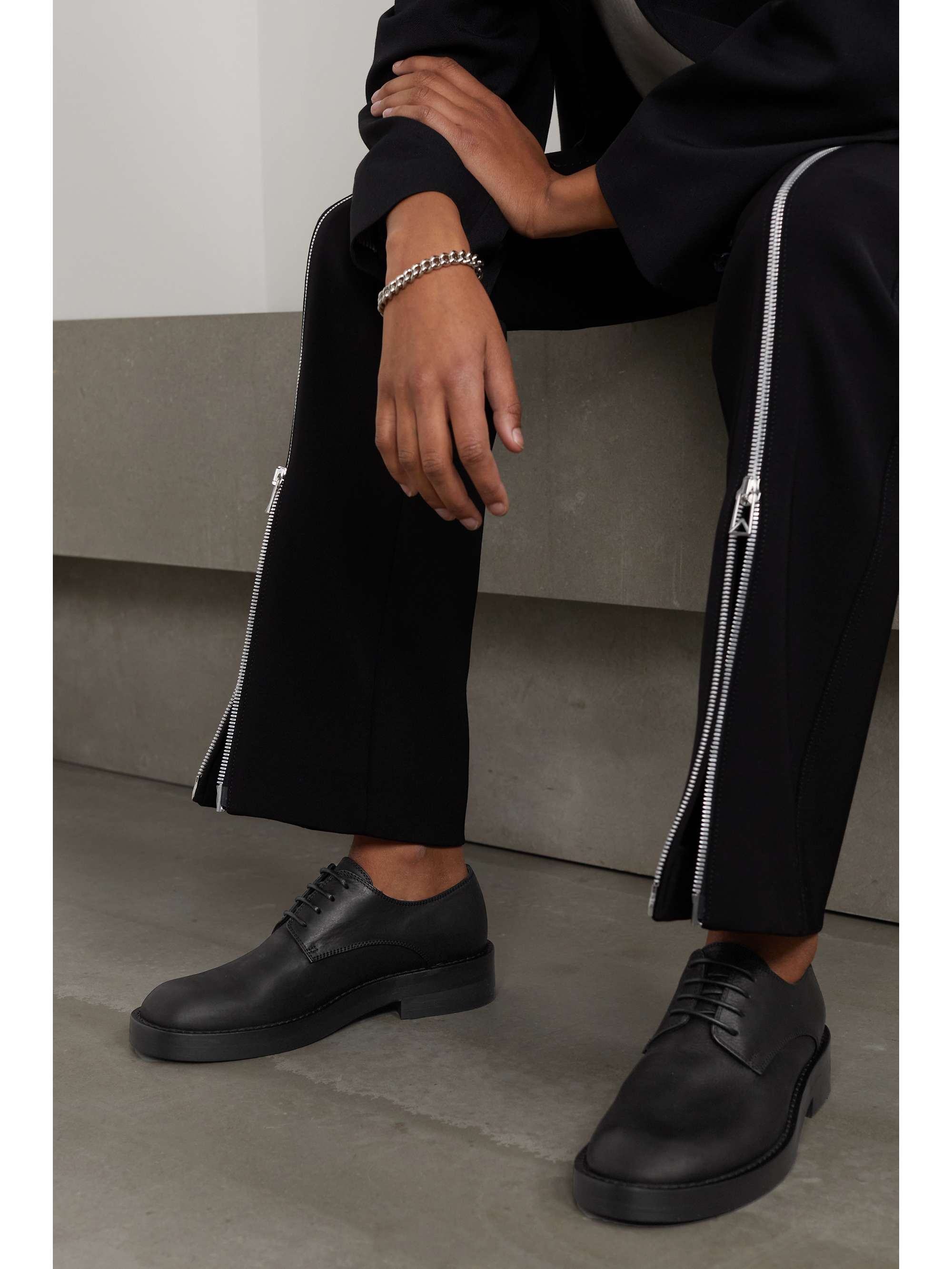 Ann Demeulemeester - Olivier Leather Brogues - Black - IT39.5 - Net A Porter