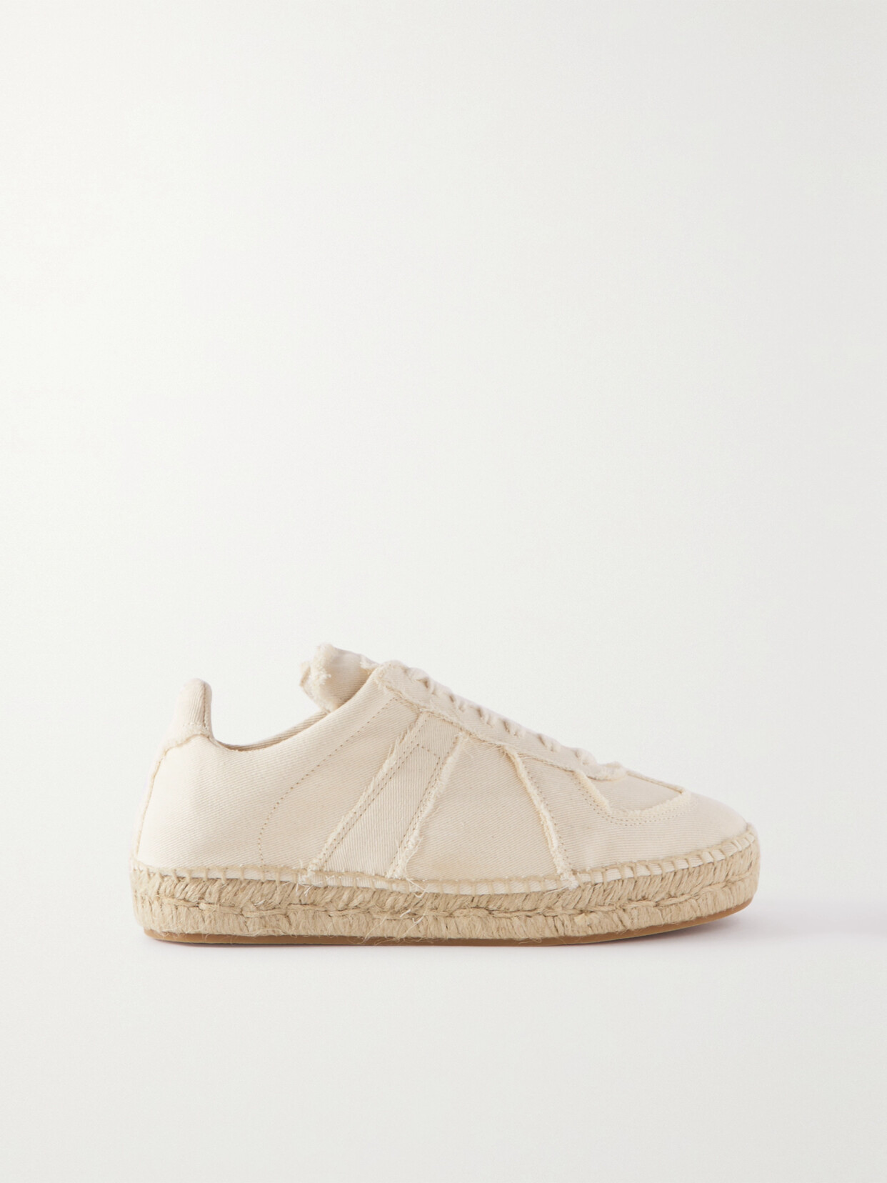 Maison Margiela Replica Cotton-canvas Espadrille Sneakers In Beige