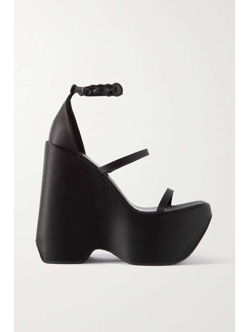 Versace Satin Platform Sandals