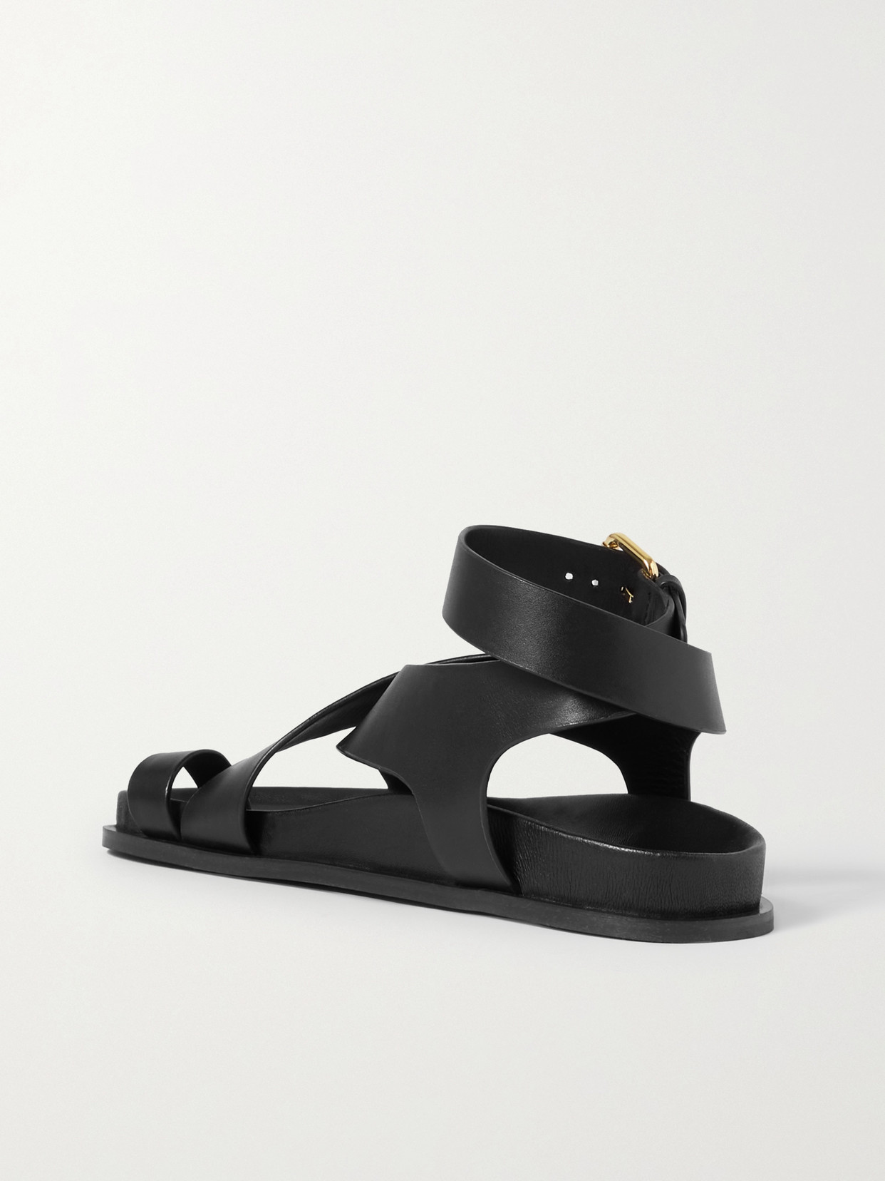 Shop A.emery Jalen Leather Sandals In Black