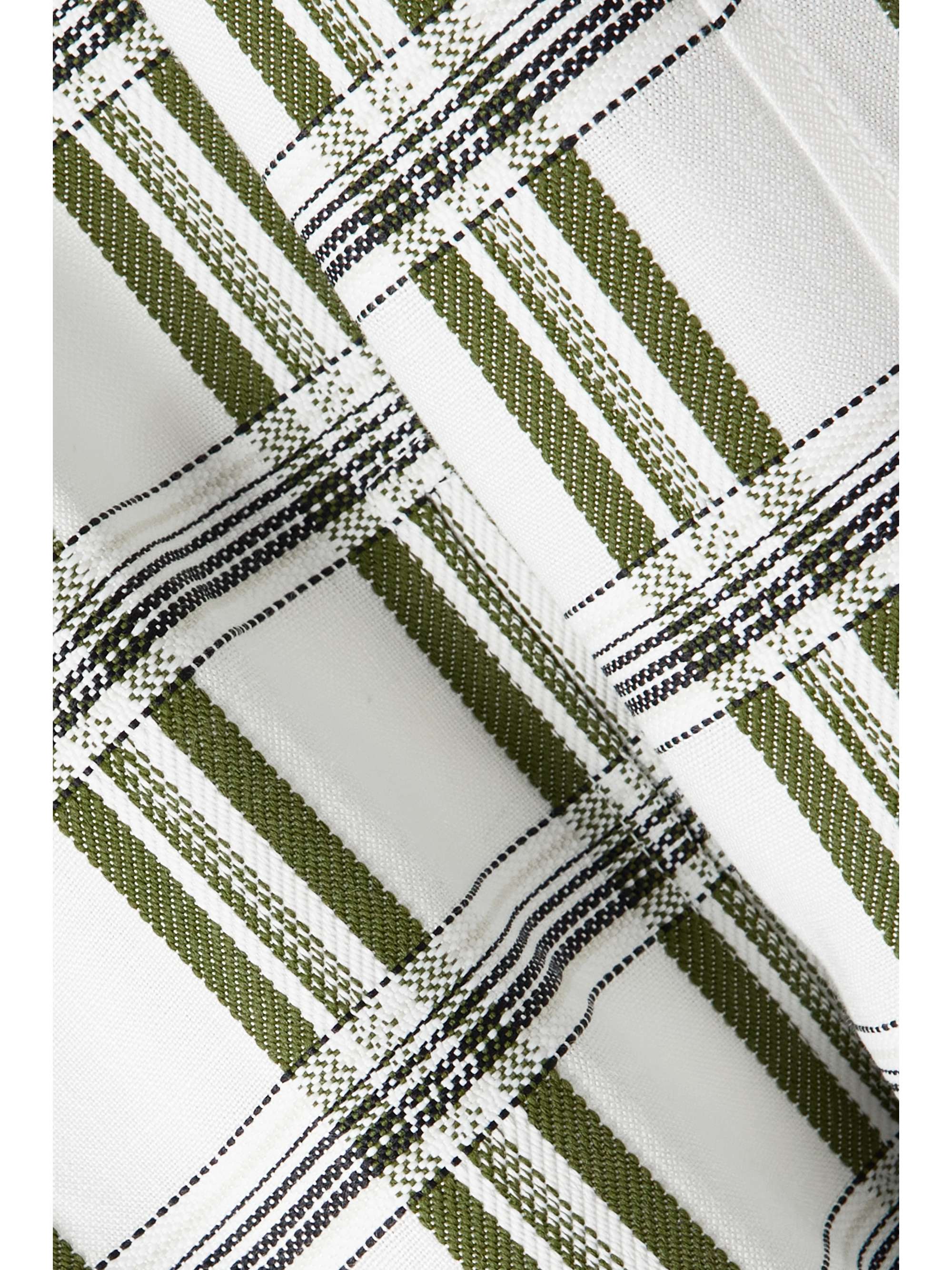 VICTORIA BECKHAM Checked jacquard coat