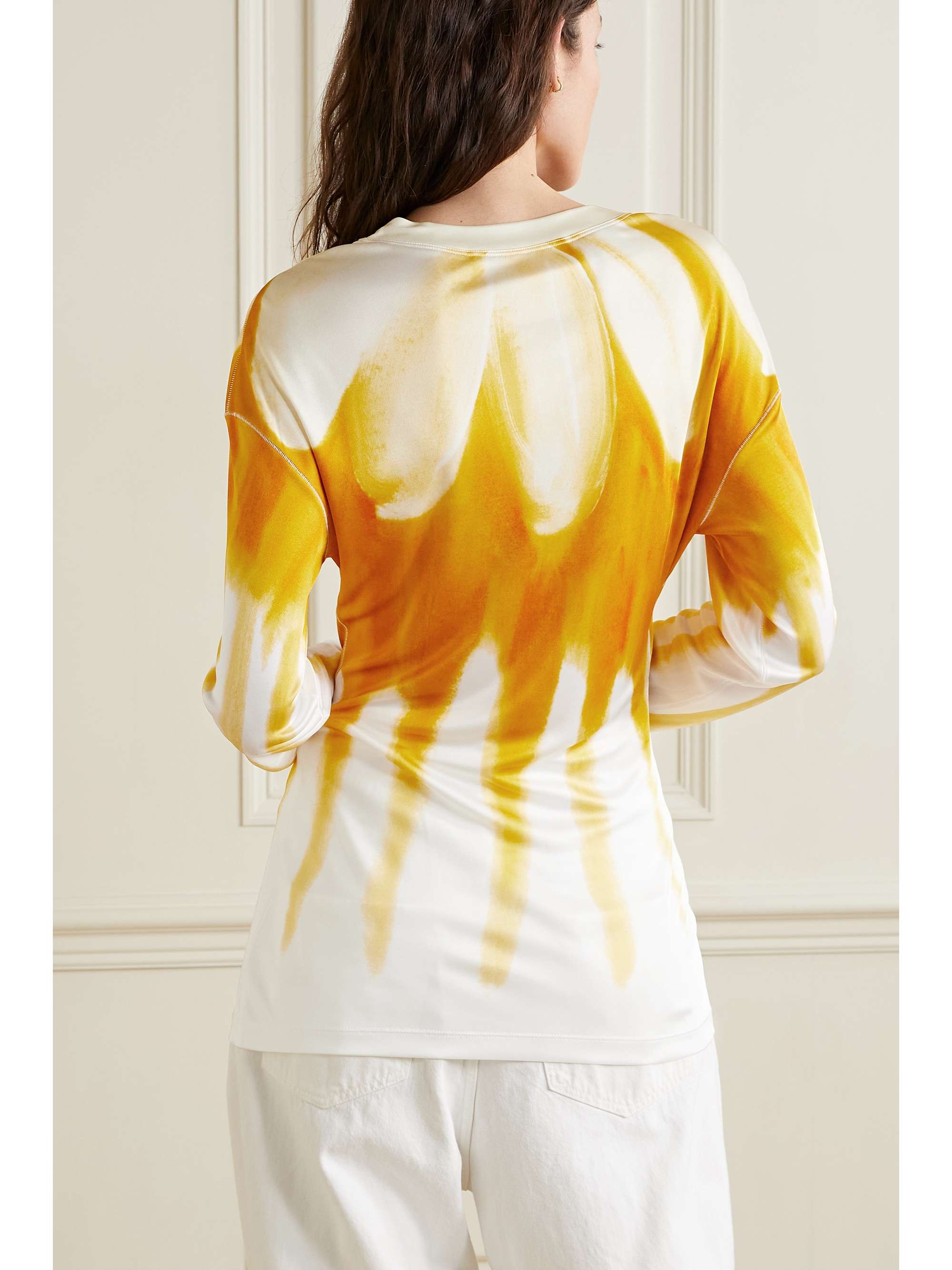 MARNI Tie-dyed stretch-jersey T-shirt