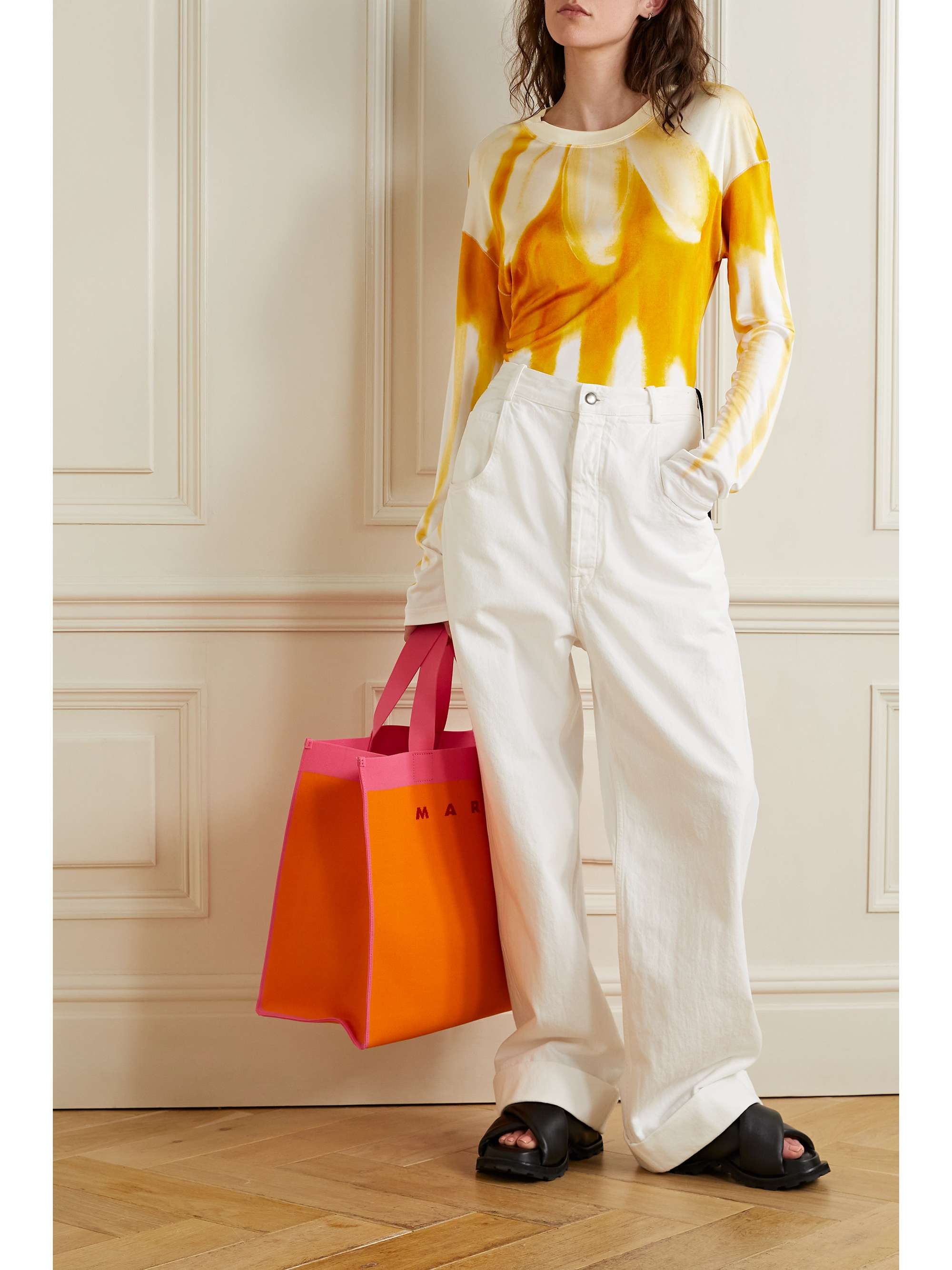 MARNI Tie-dyed stretch-jersey T-shirt