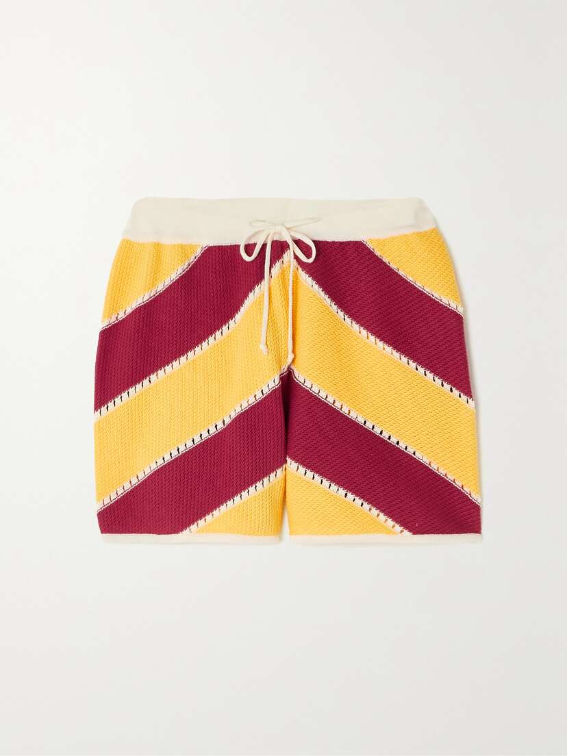 La DoubleJ Striped Organic Cotton Shorts