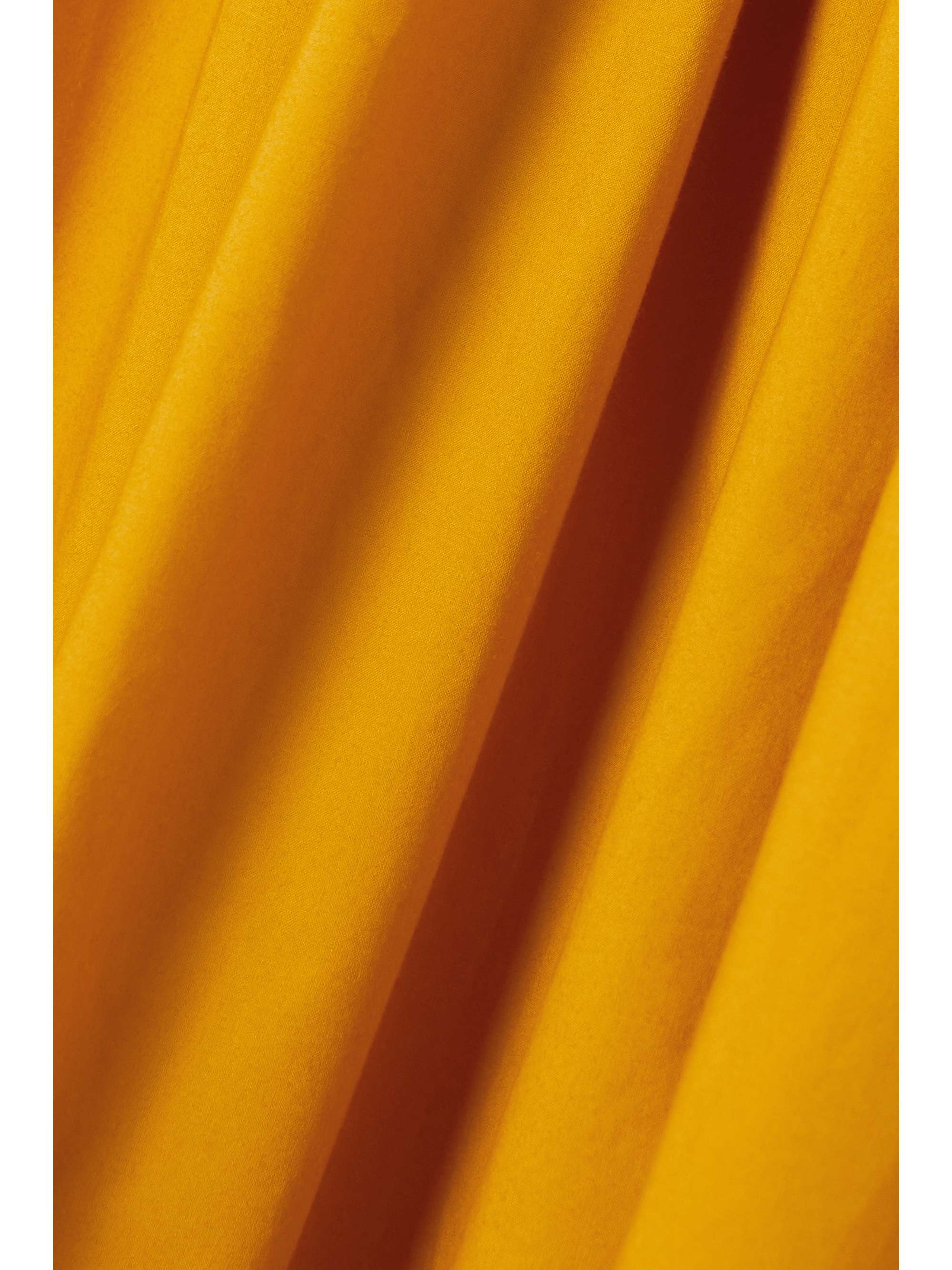 LA DOUBLEJ Abito Della Vita open-back ruffled gathered cotton-poplin maxi dress
