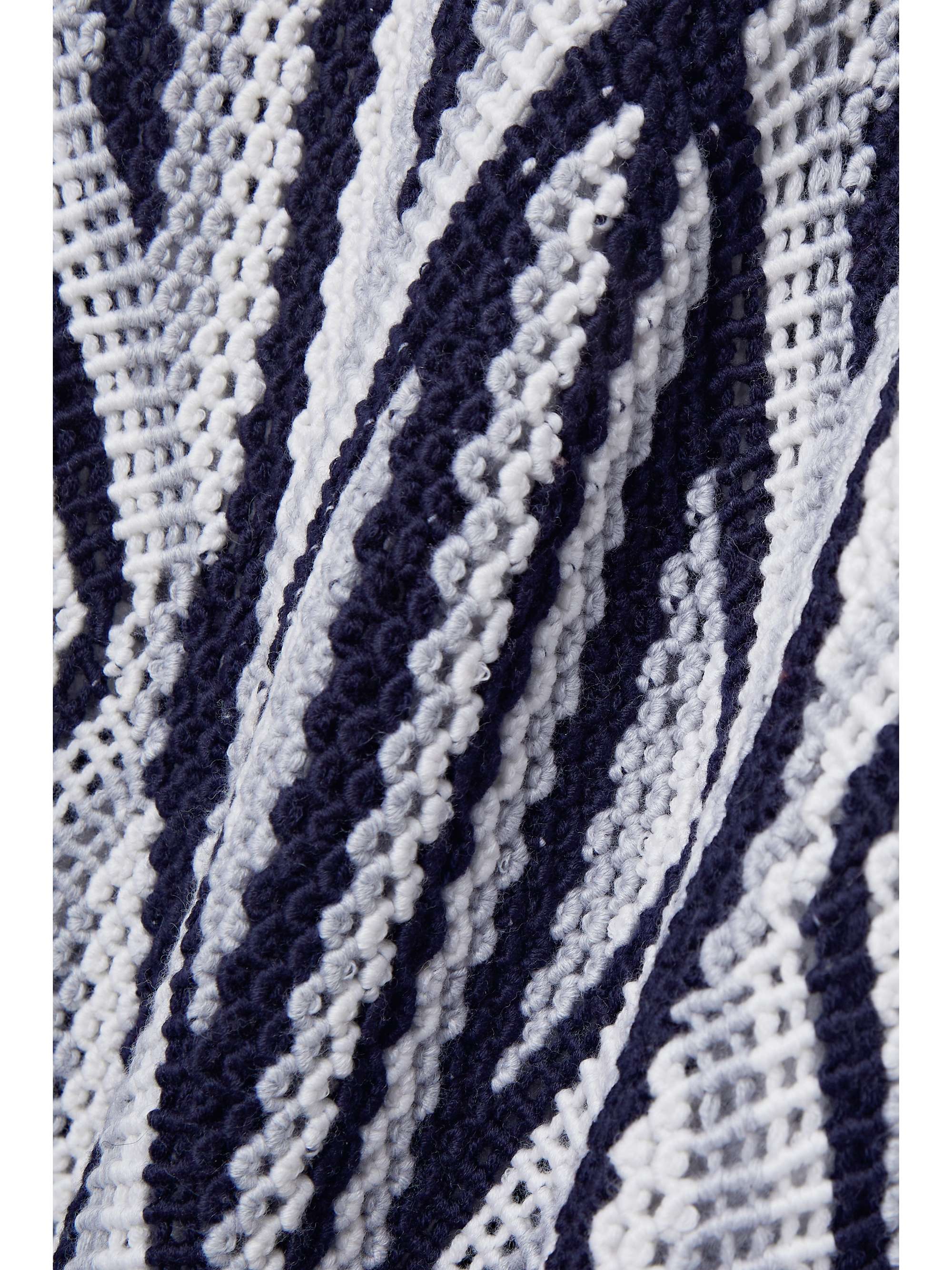 GABRIELA HEARST Daria fringed crocheted wool maxi dress
