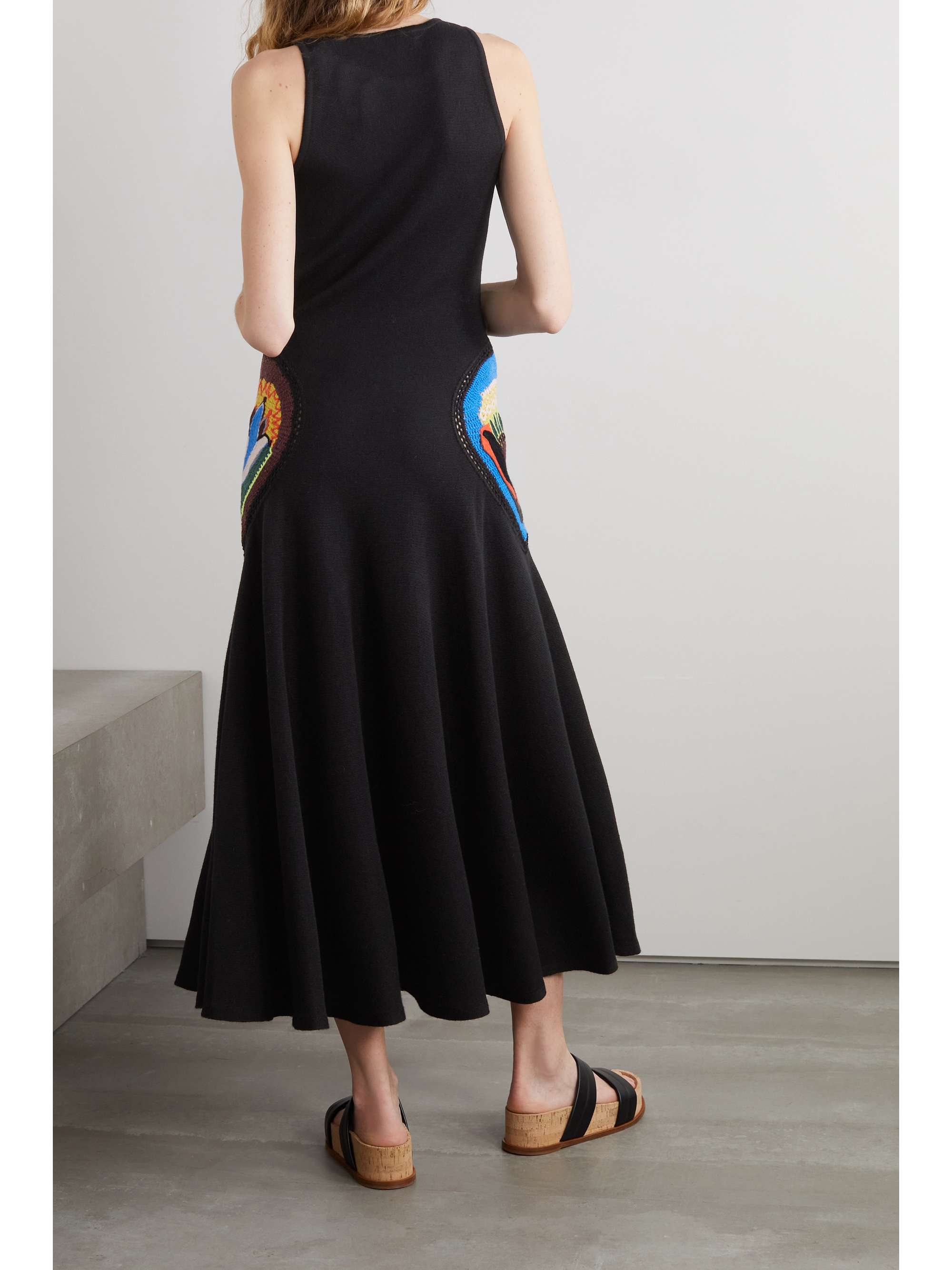 GABRIELA HEARST Alia crochet-trimmed wool maxi dress