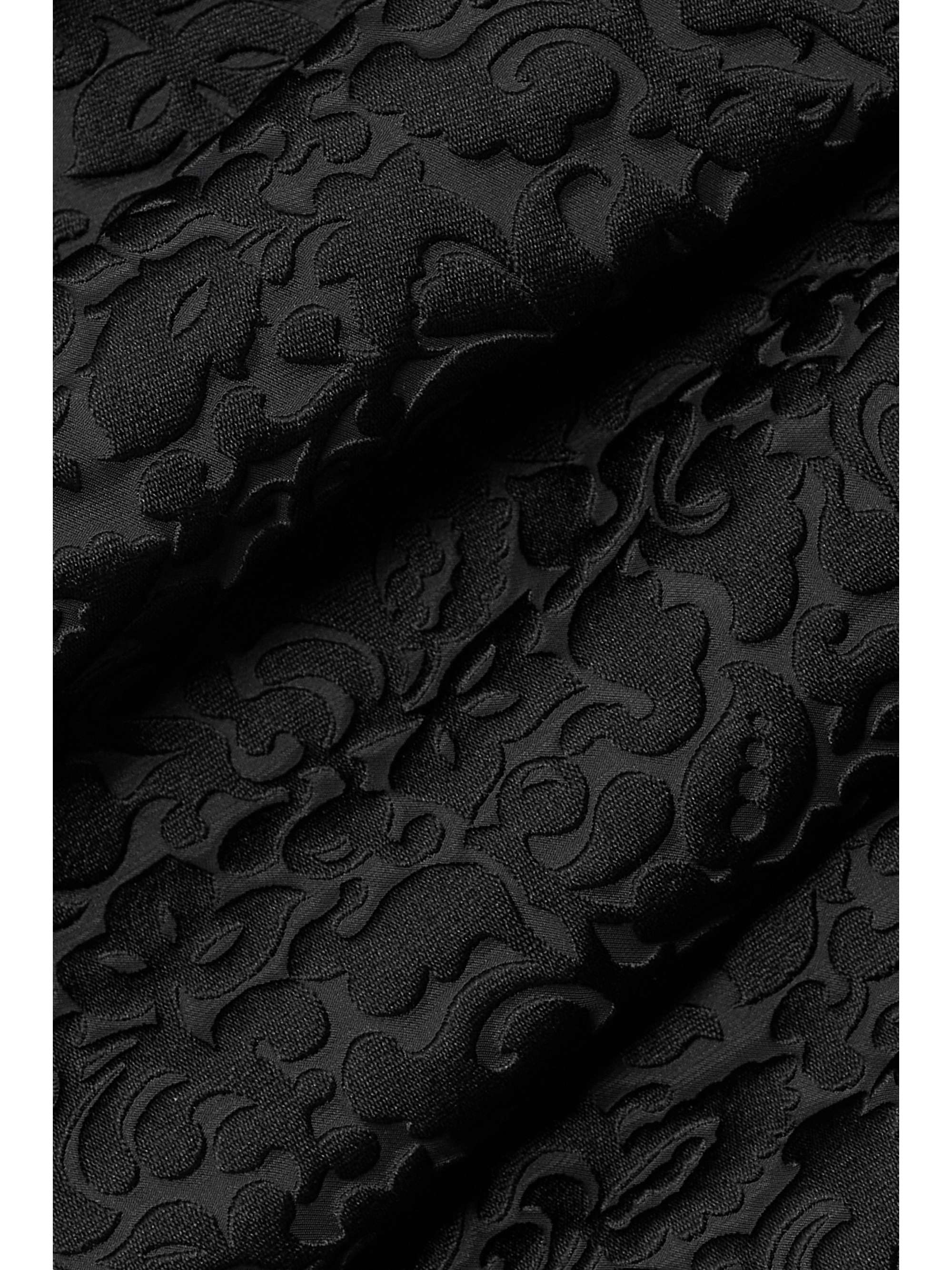 DRIES VAN NOTEN Strapless ruffled jacquard midi dress