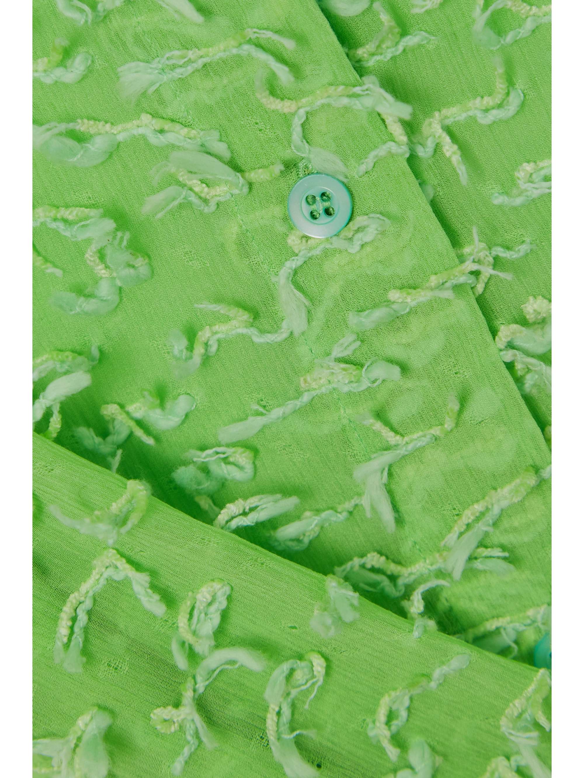 DRIES VAN NOTEN 刺绣纹理绉纱衬衫