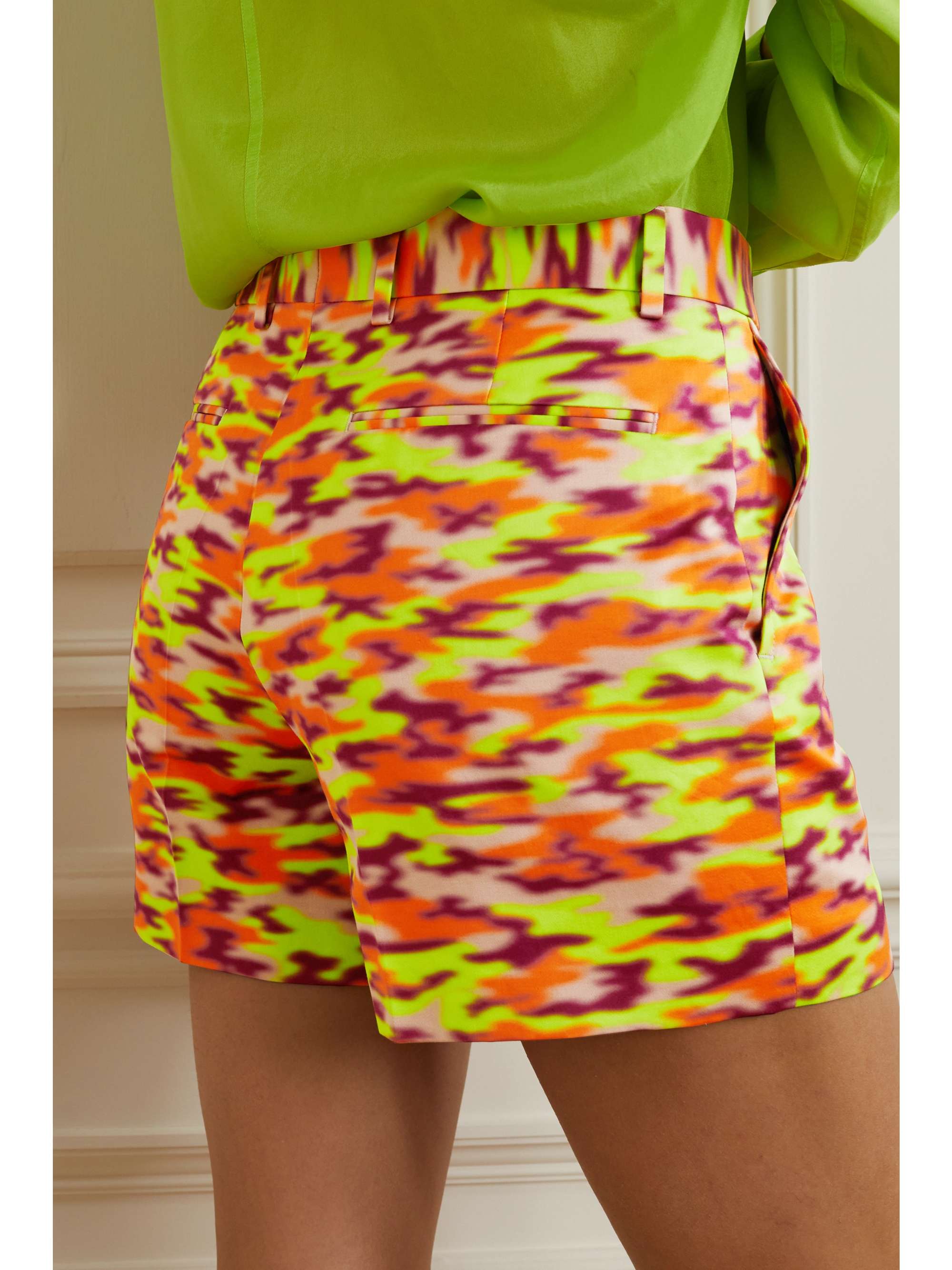 DRIES VAN NOTEN Printed cotton shorts