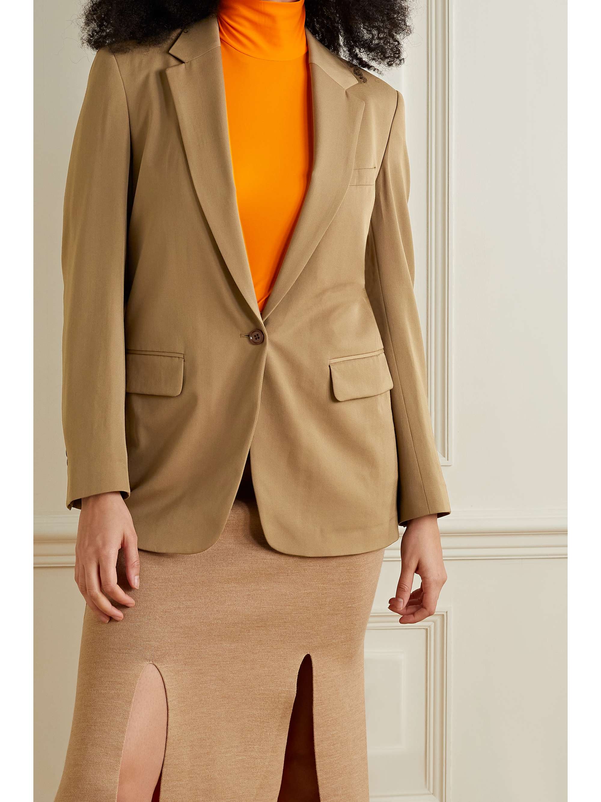 DRIES VAN NOTEN 羊毛斜纹布西装外套