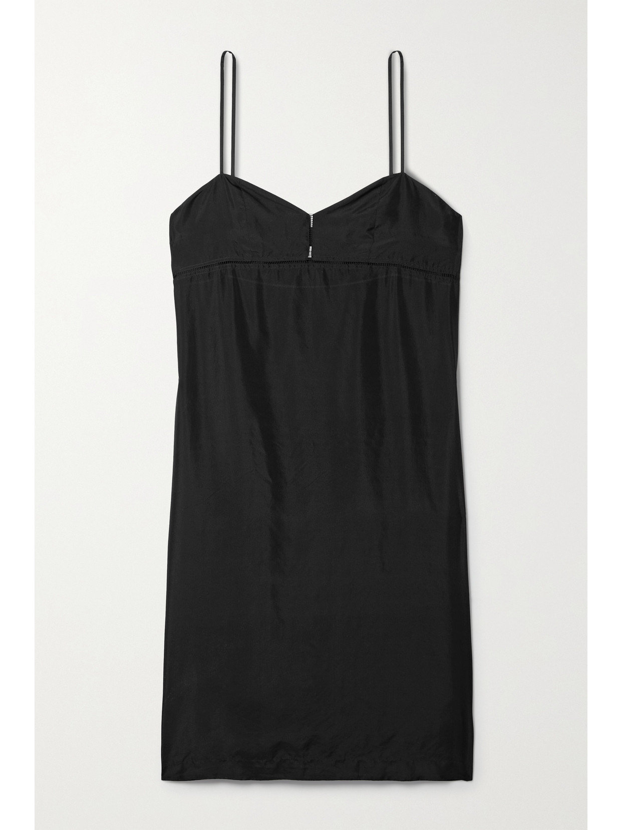 Dries Van Noten Silk-satin Dress In Black