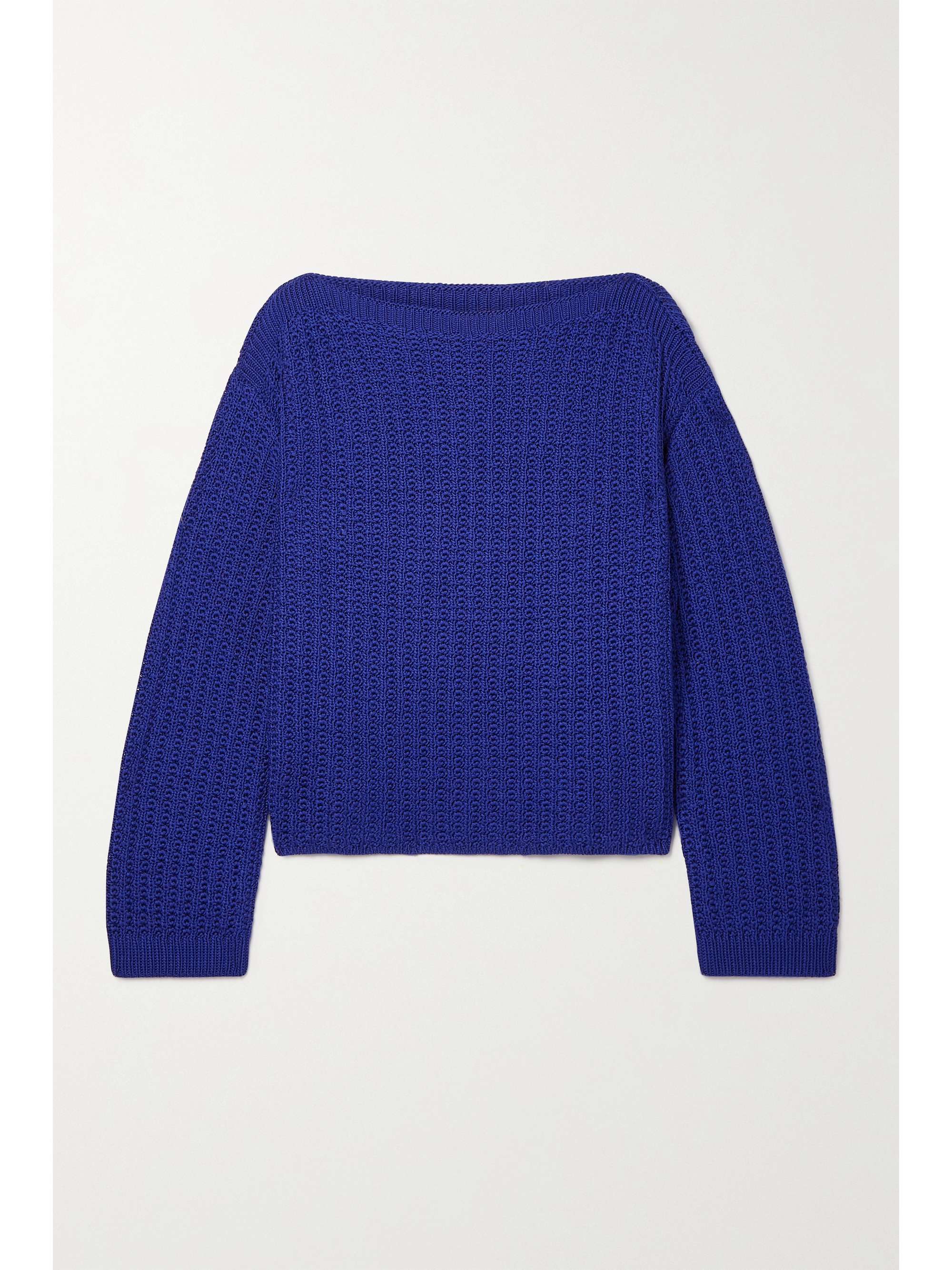 royal blue cropped sweater