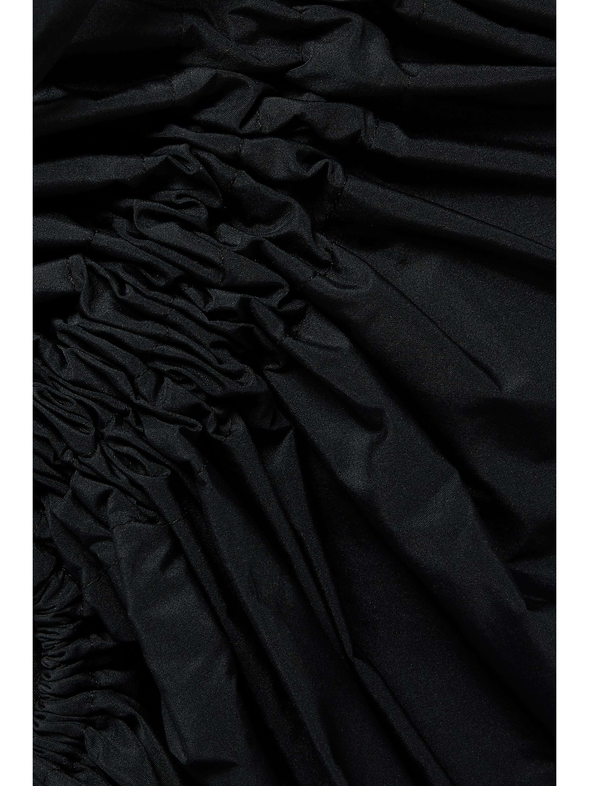 JASON WU COLLECTION 露肩褶裥再生塔夫绸上衣