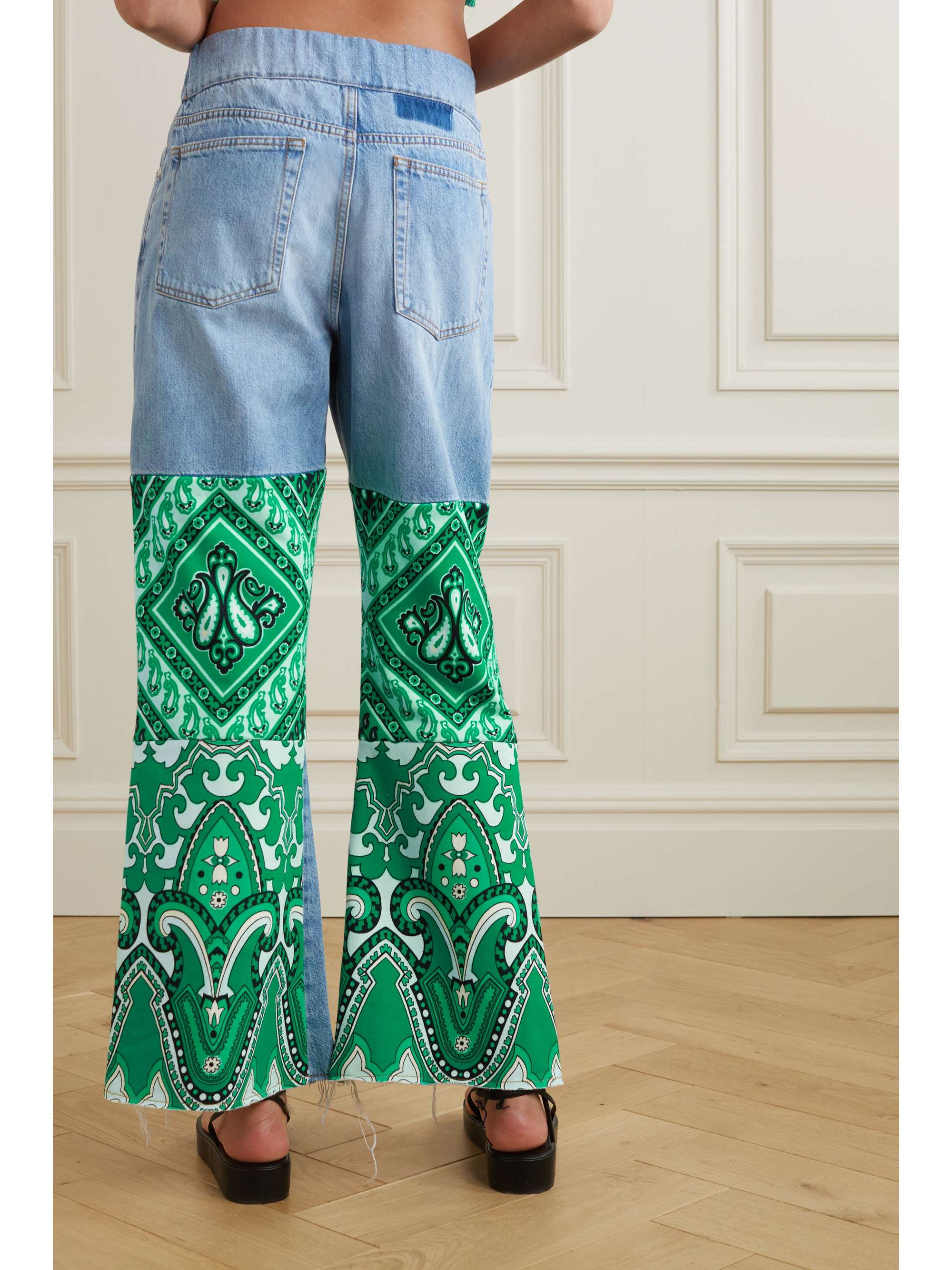ETRO Patchwork flared jeans