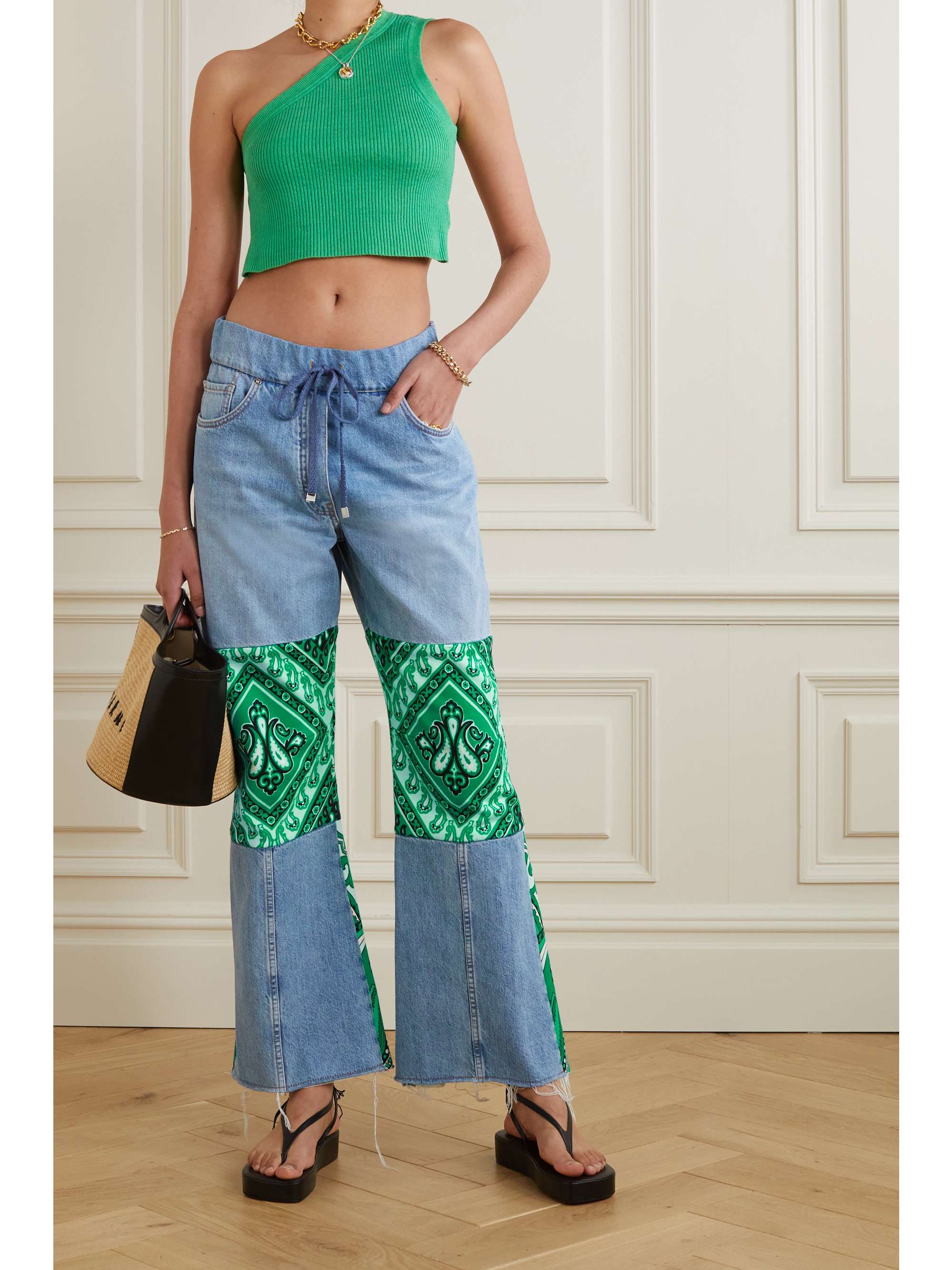 ETRO Patchwork flared jeans