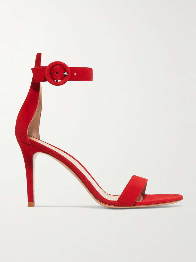 Gianvito Rossi Portofino 85 Suede Sandals