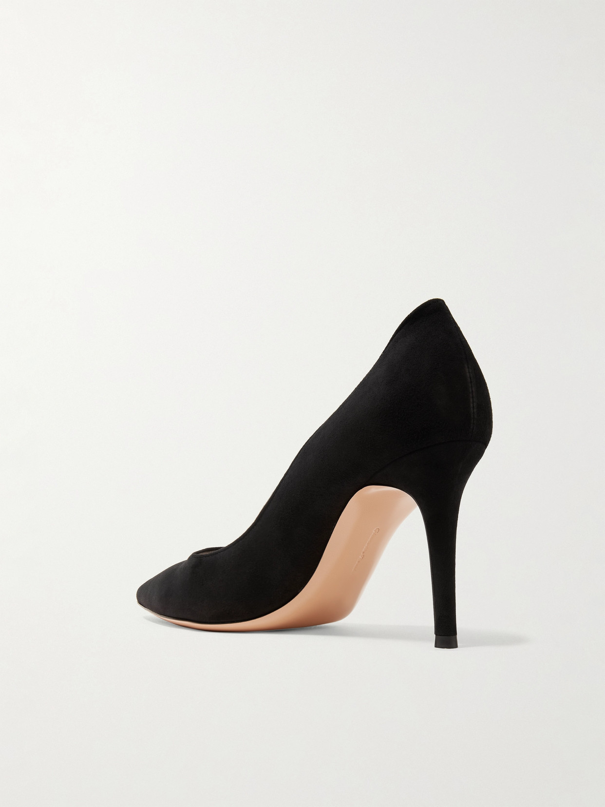 Gianvito Rossi Black Suede High Heel Pumps In Black