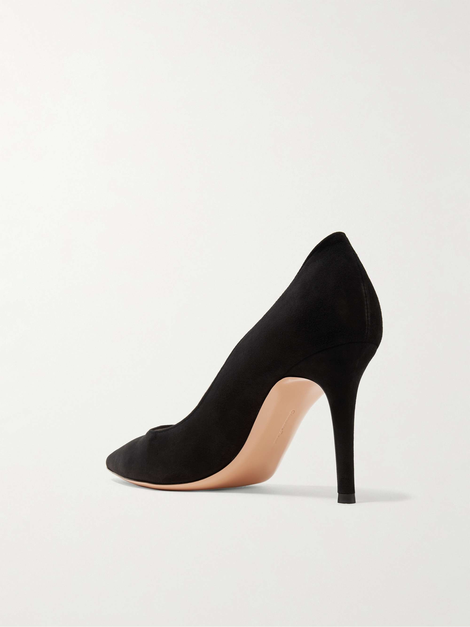 GIANVITO ROSSI 85 suede pumps | NET-A-PORTER