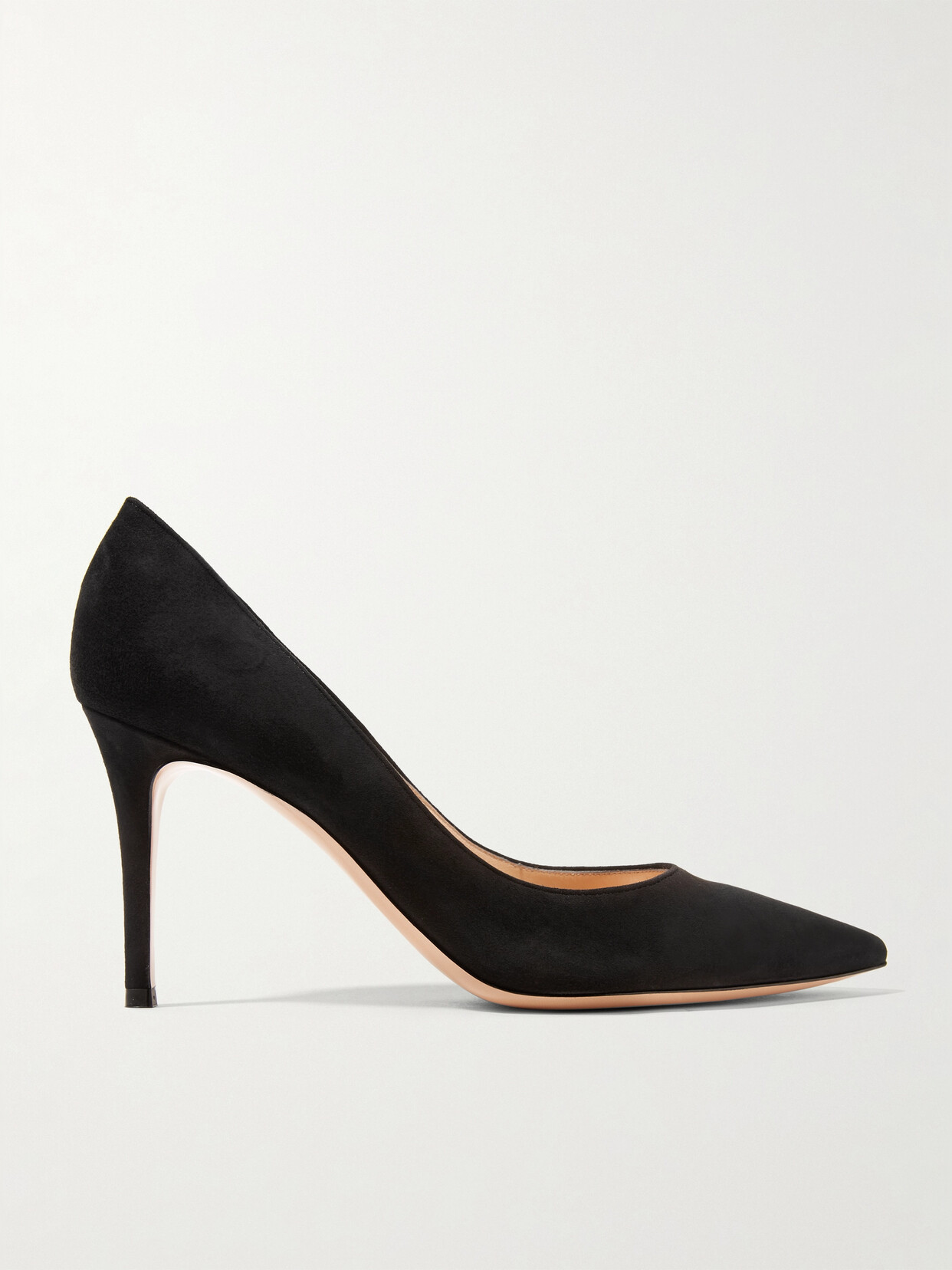 Gianvito Rossi Black Suede High Heel Pumps In Black