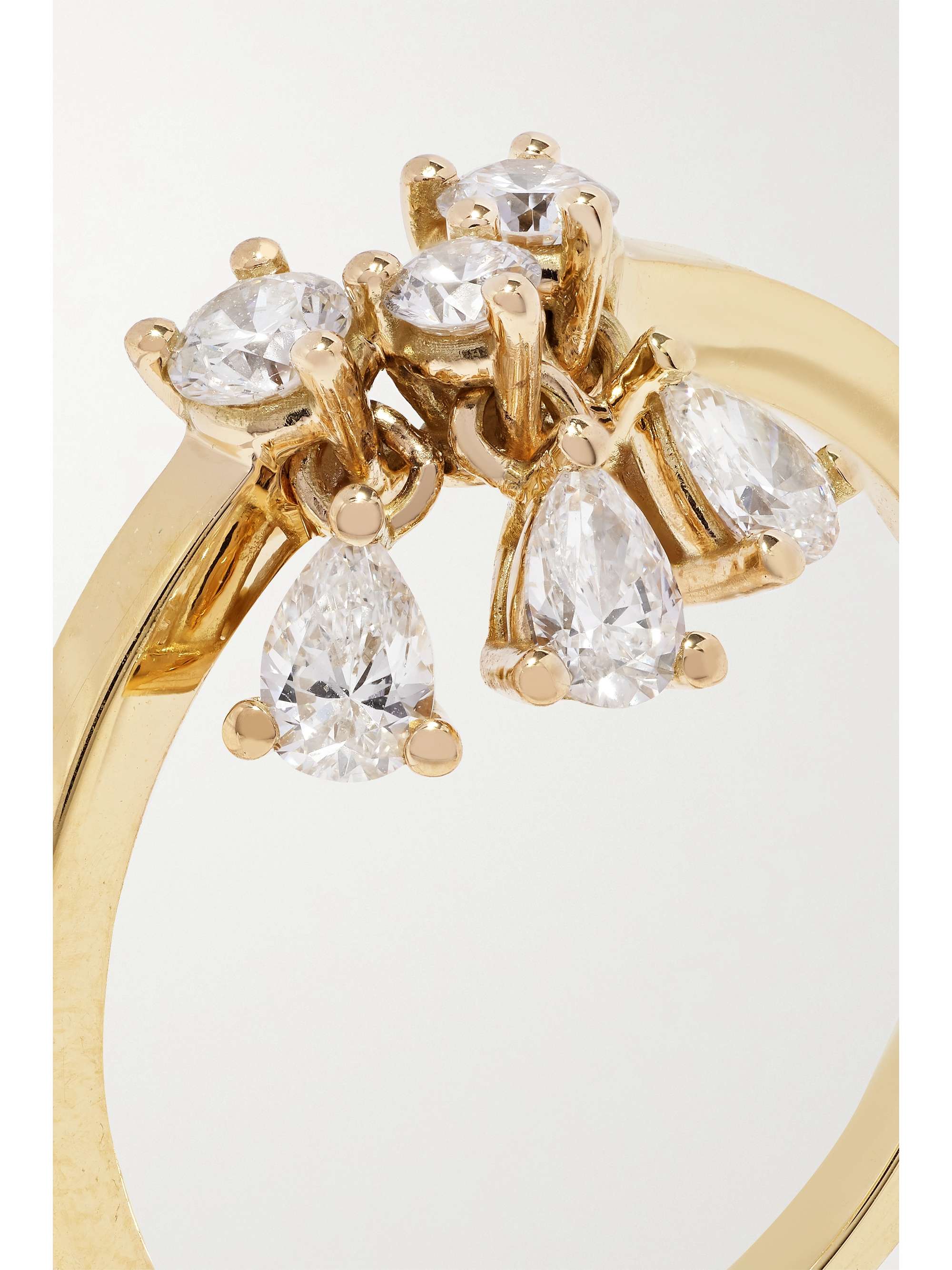 DELFINA DELETTREZ 18-karat gold diamond ring