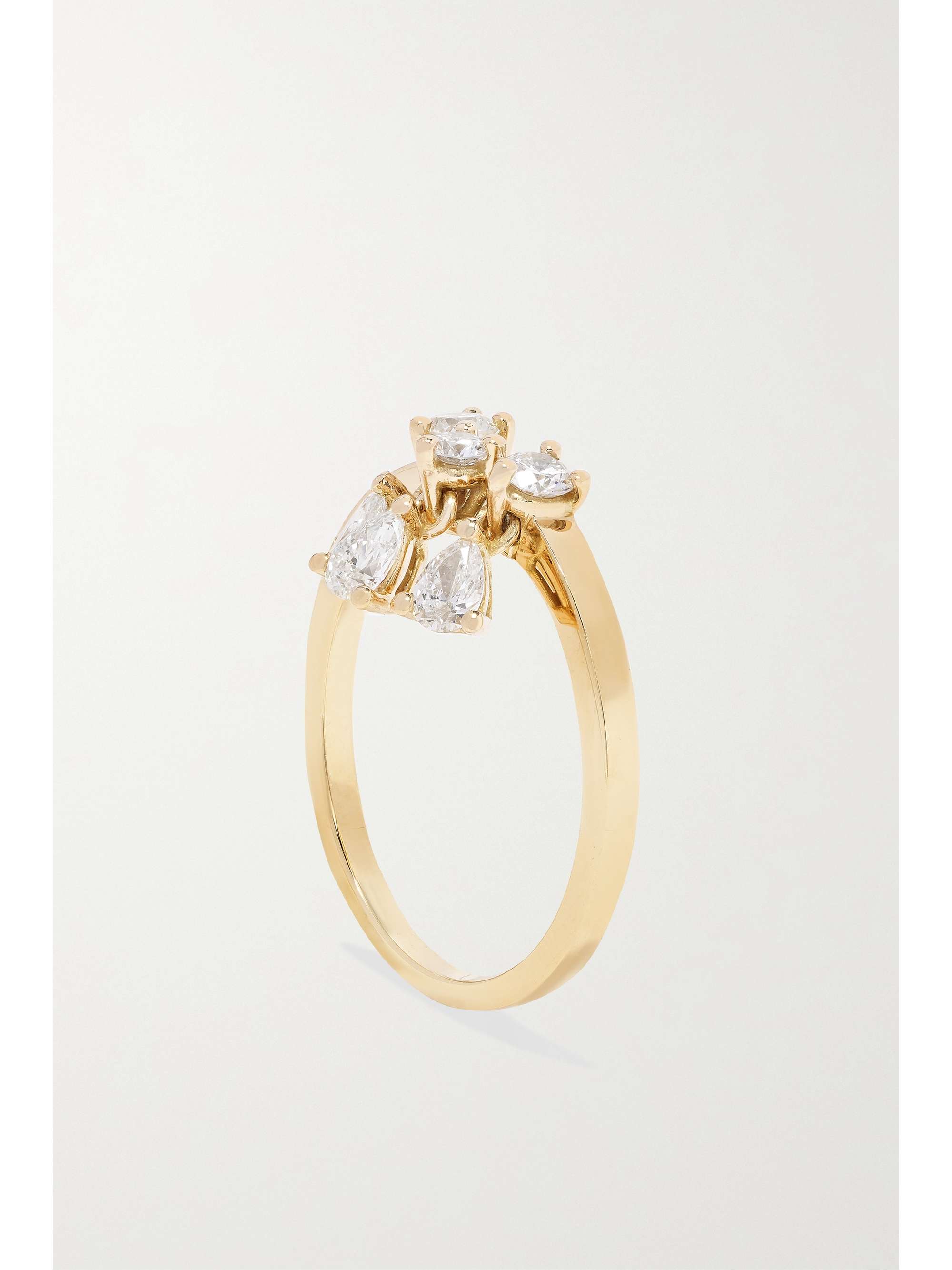 DELFINA DELETTREZ 18-karat gold diamond ring