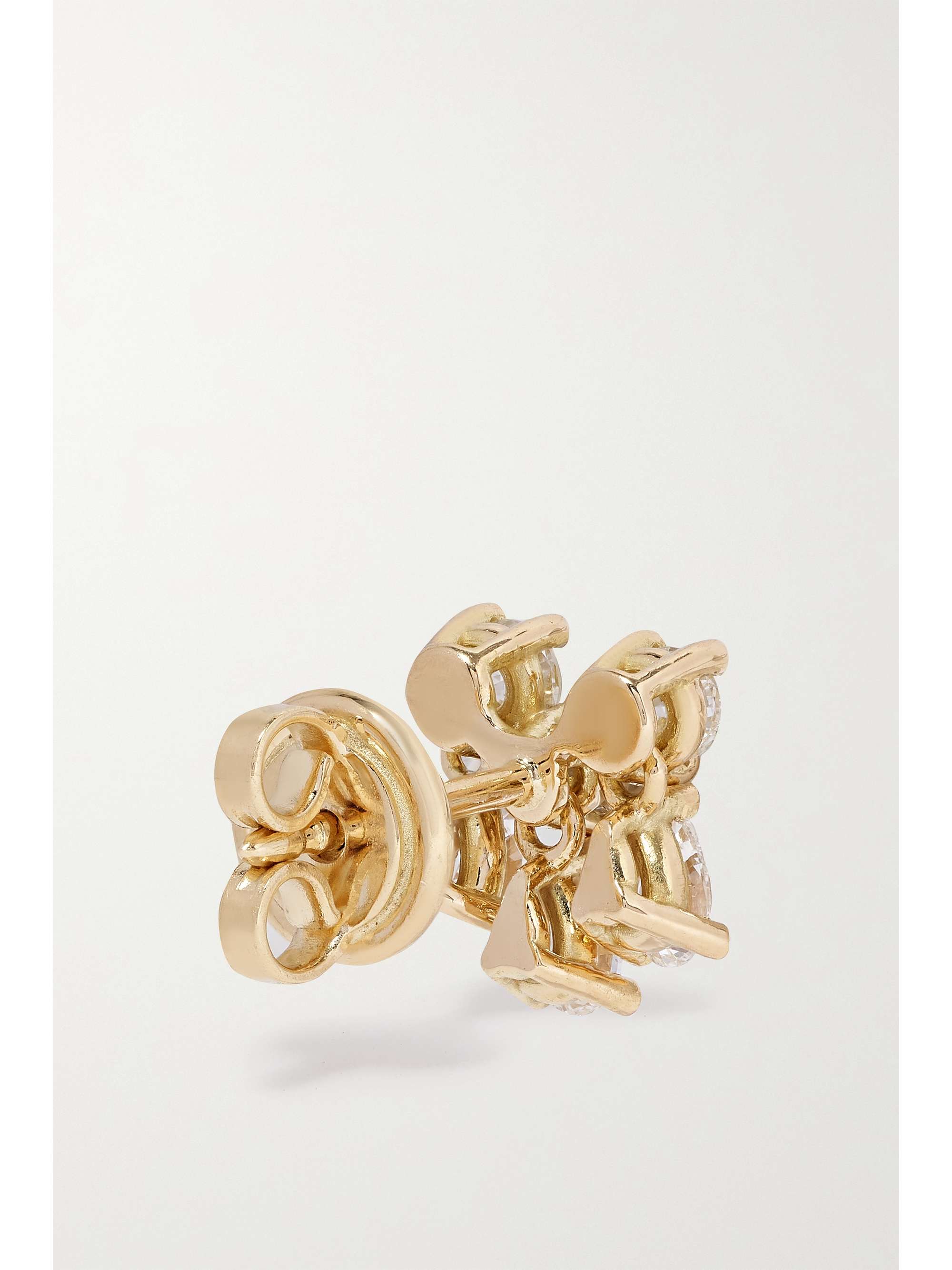 DELFINA DELETTREZ 18-karat gold diamond single earring