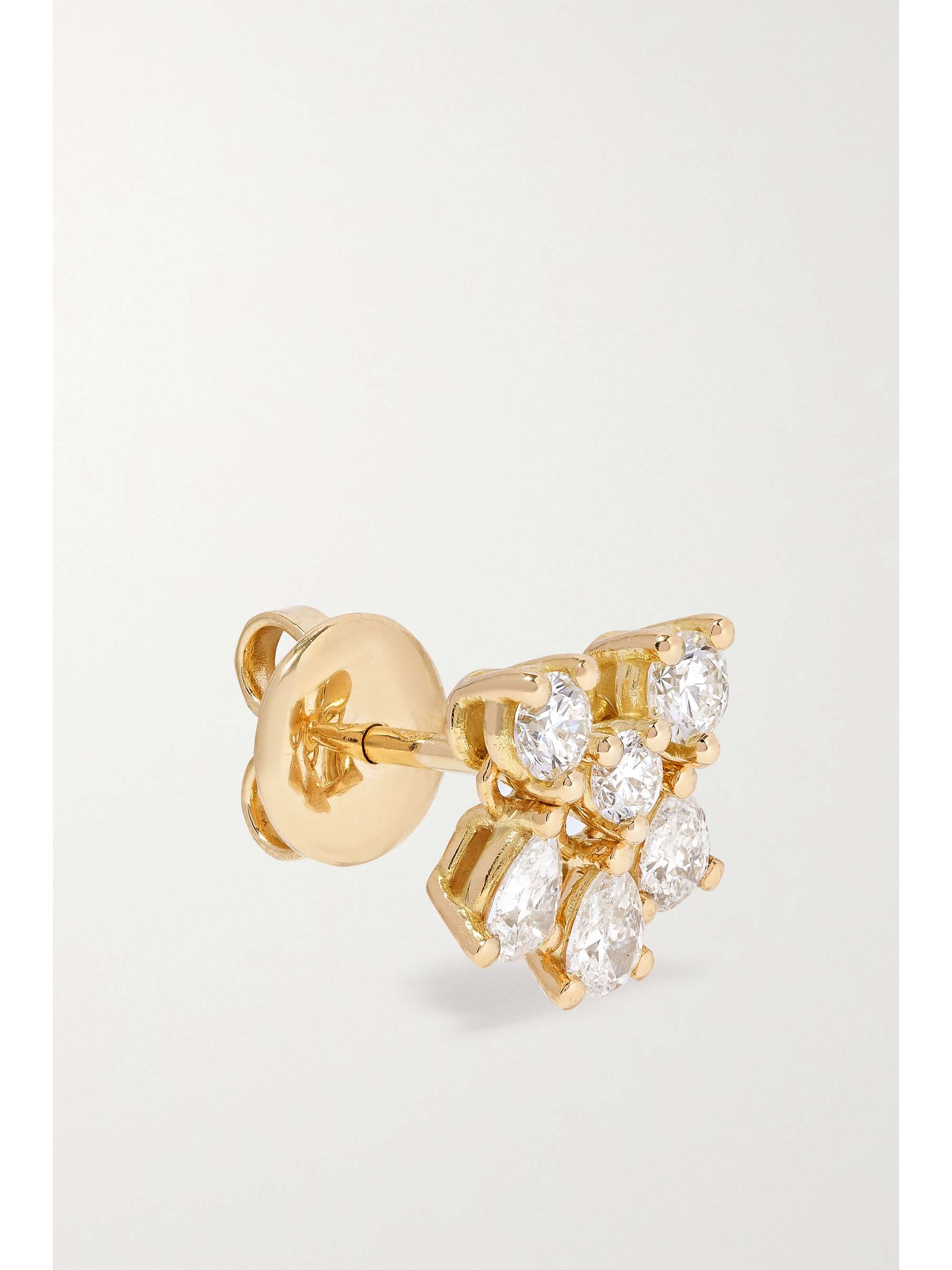 DELFINA DELETTREZ 18-karat gold diamond single earring