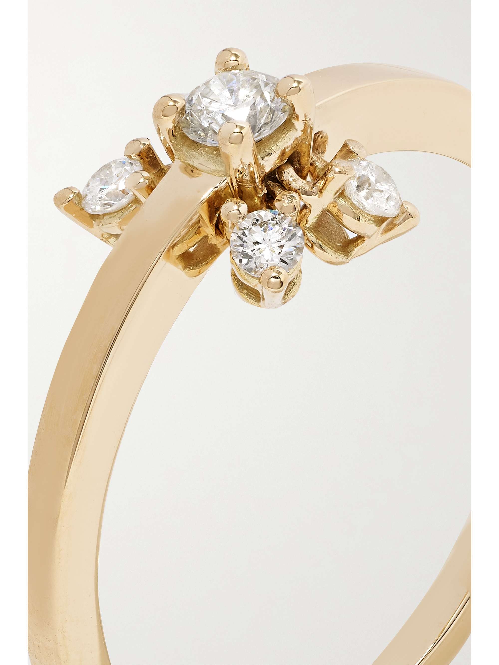 DELFINA DELETTREZ 18-karat gold diamond ring